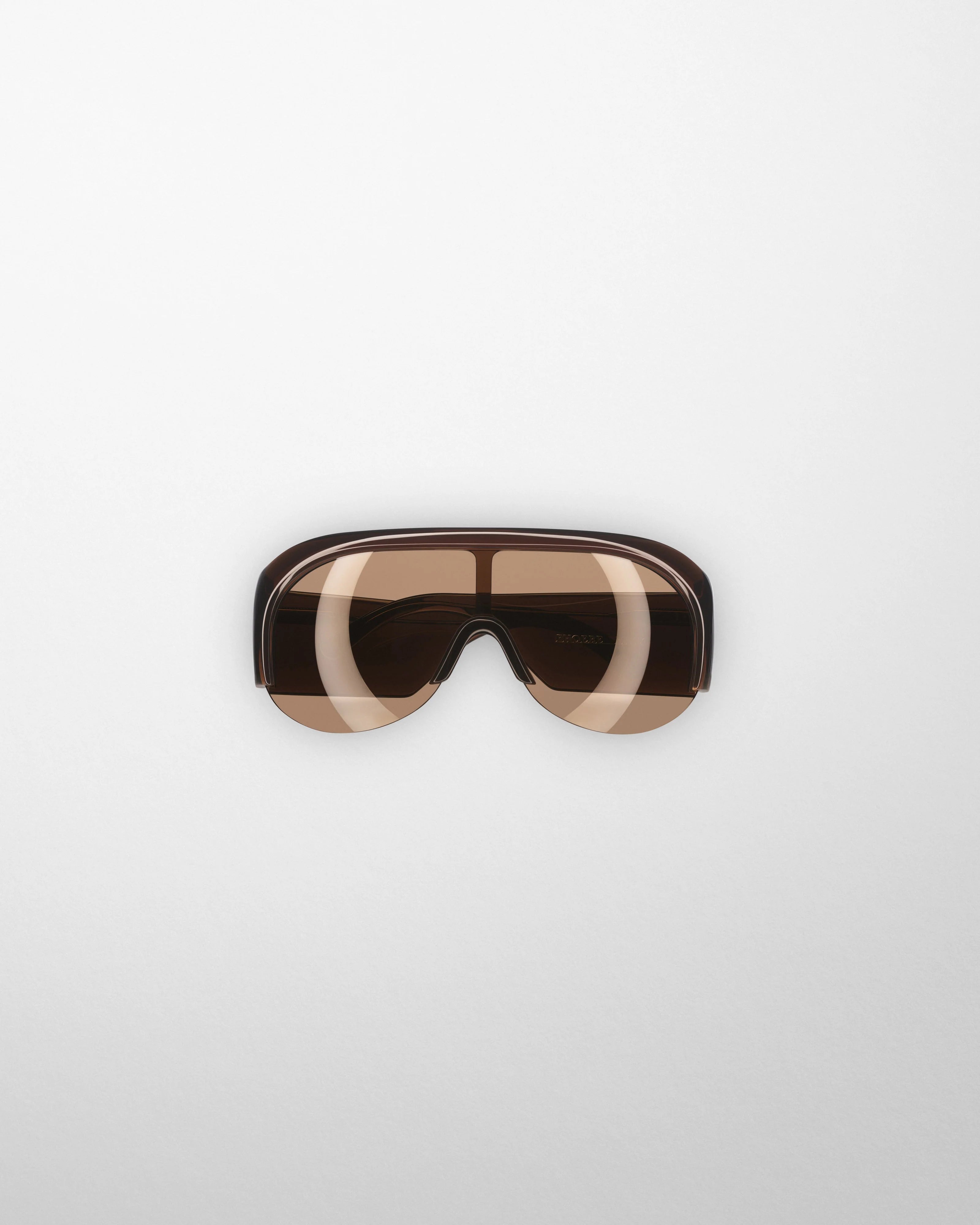 Half Bombé Sunglasses - Dark Brown