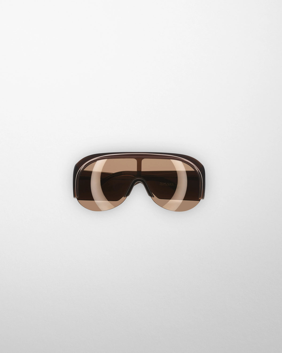 Half Bombé Sunglasses - Dark Brown