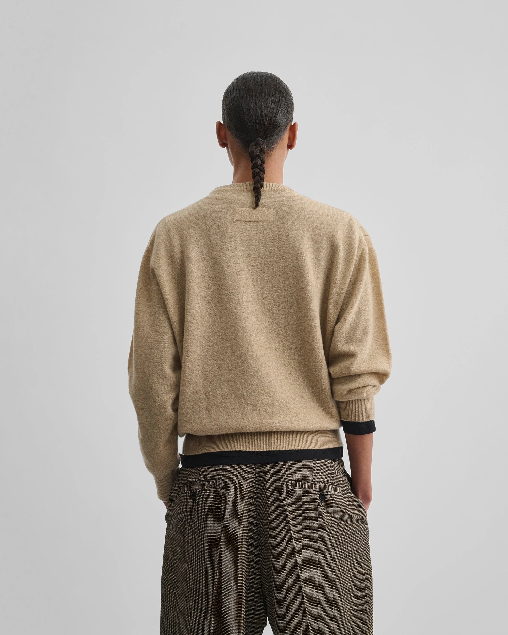 Scoop Crew Neck Jumper - Honeycomb