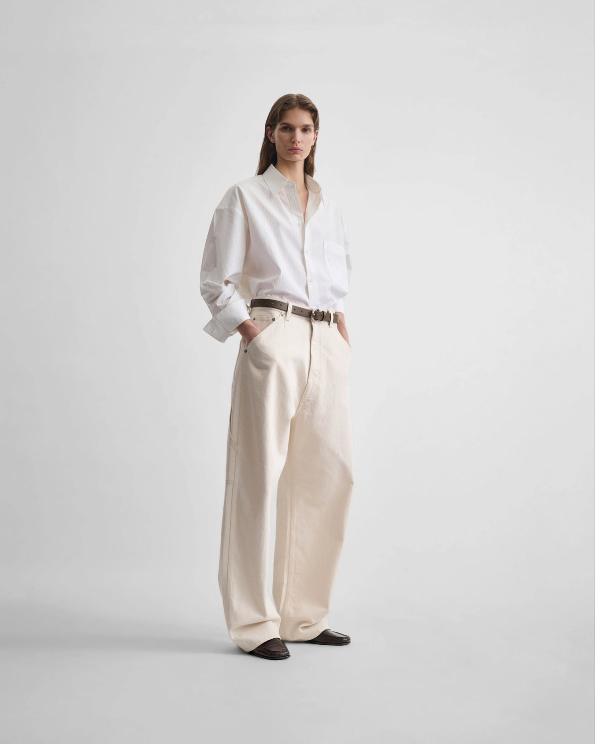 Utility Jeans - Cream