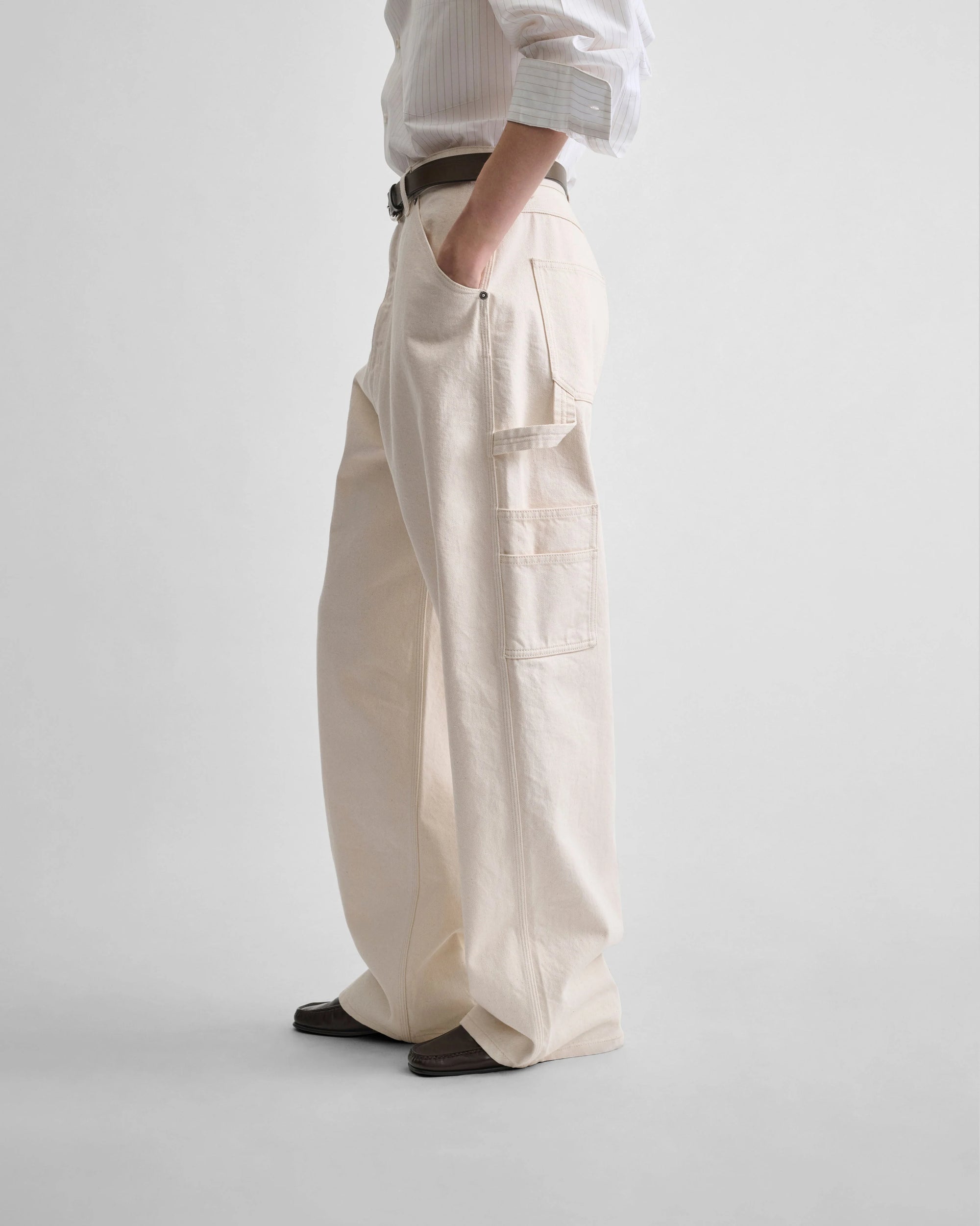 Utility Jeans - Cream