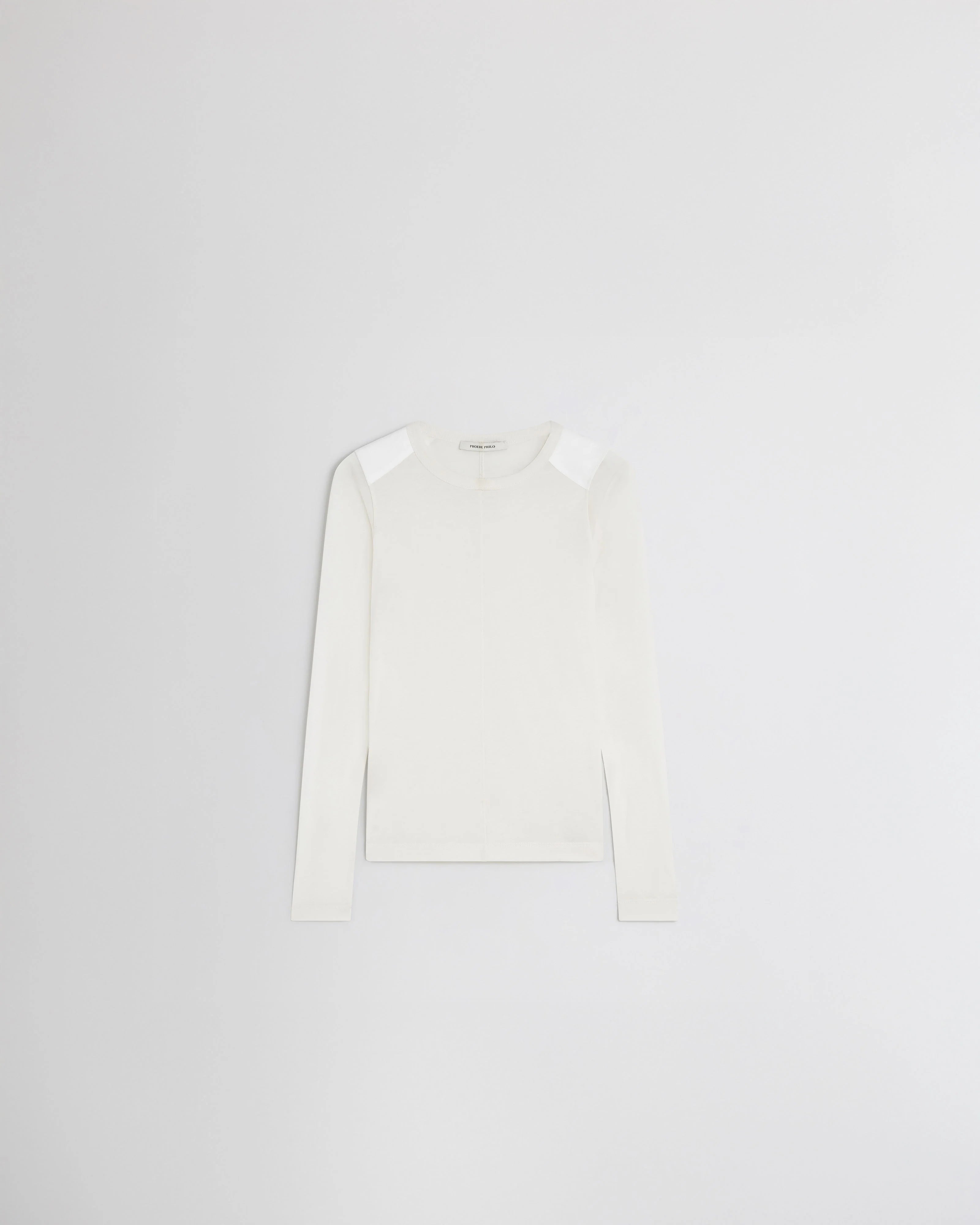 Ultra Fine L/S Top with Utility Patches - Ivory