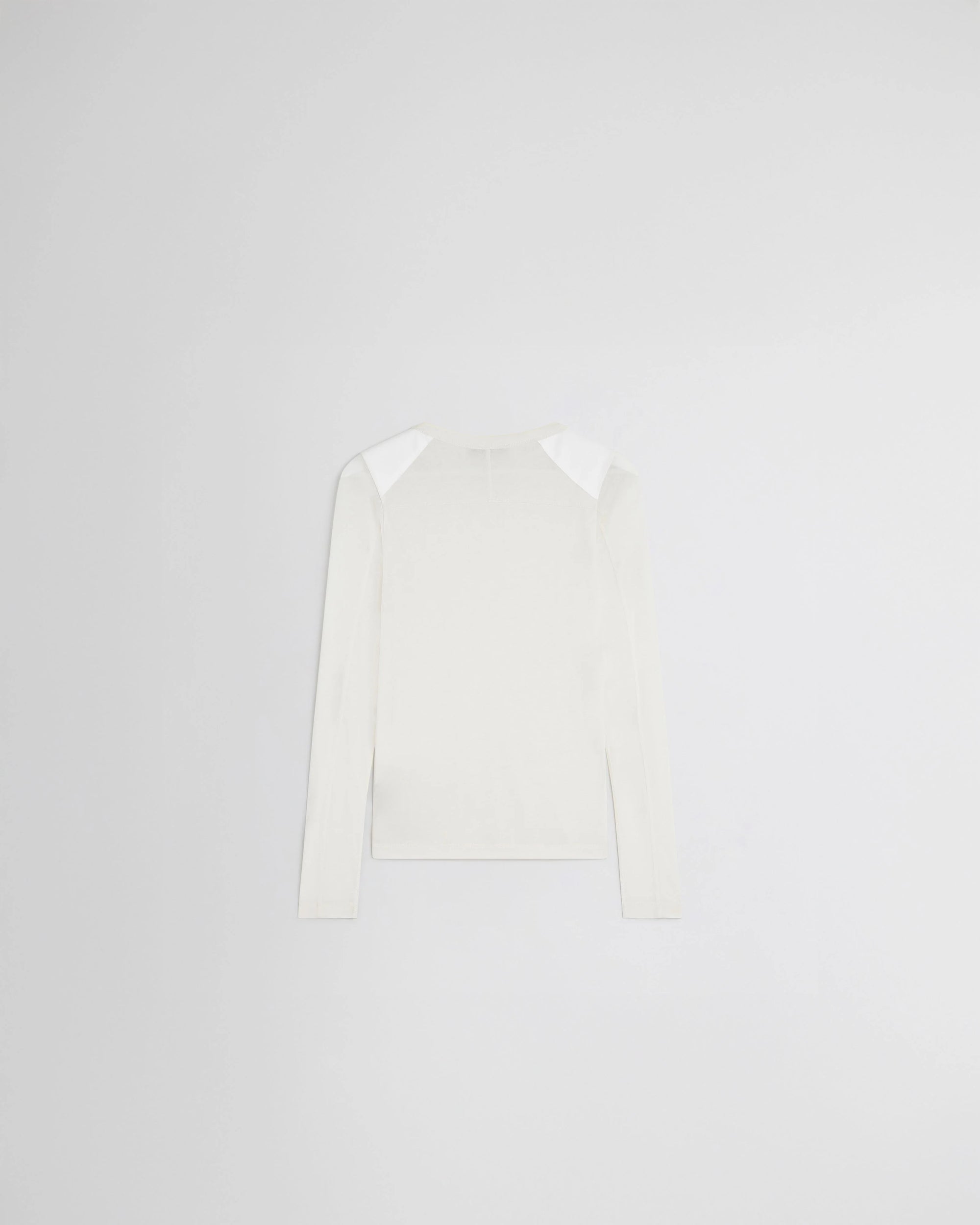 Ultra Fine L/S Top with Utility Patches - Ivory