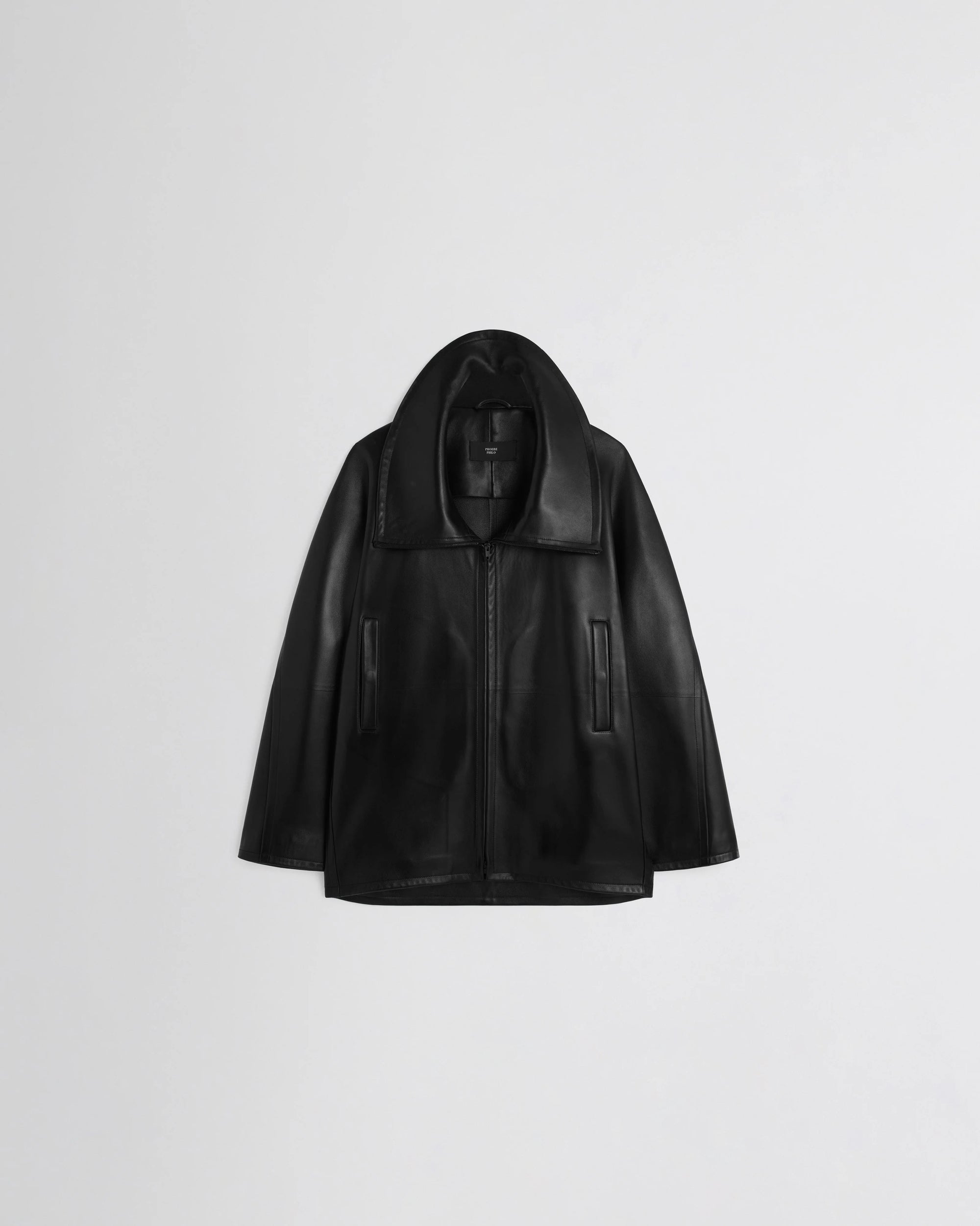Swathe Leather Jacket - Black