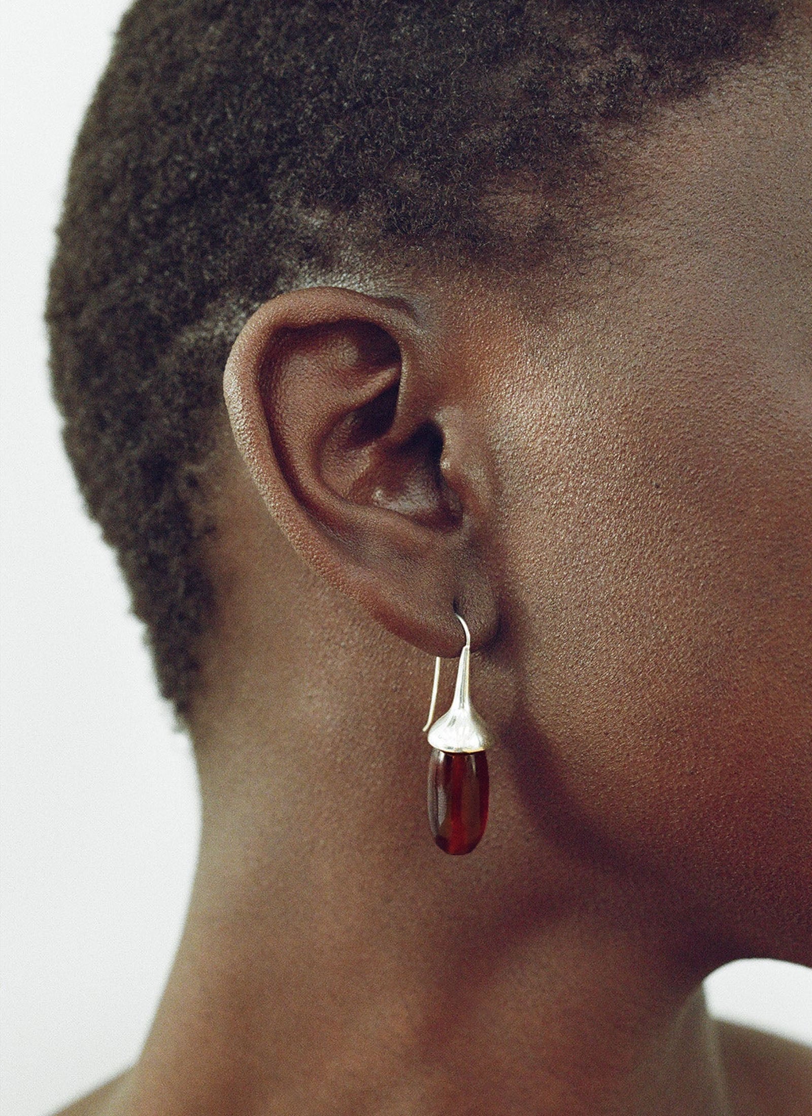 Dripping Stone Earrings - Carnelian