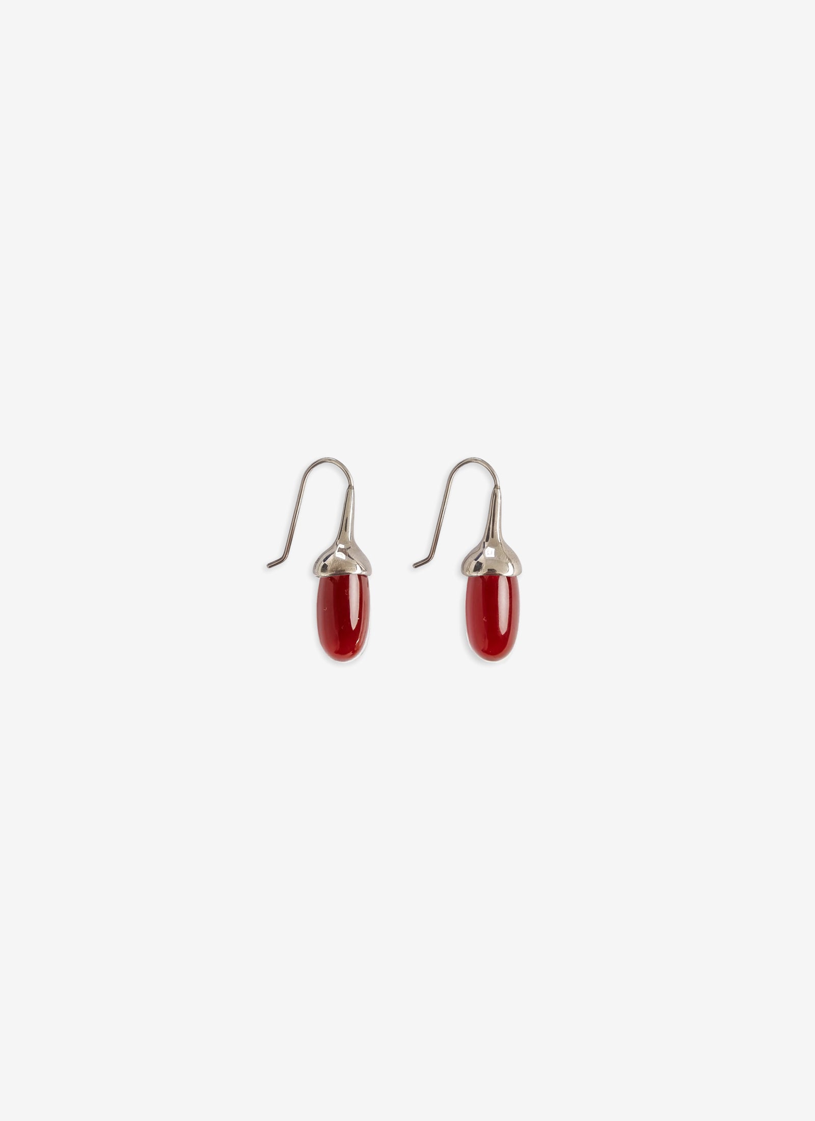 Dripping Stone Earrings - Carnelian