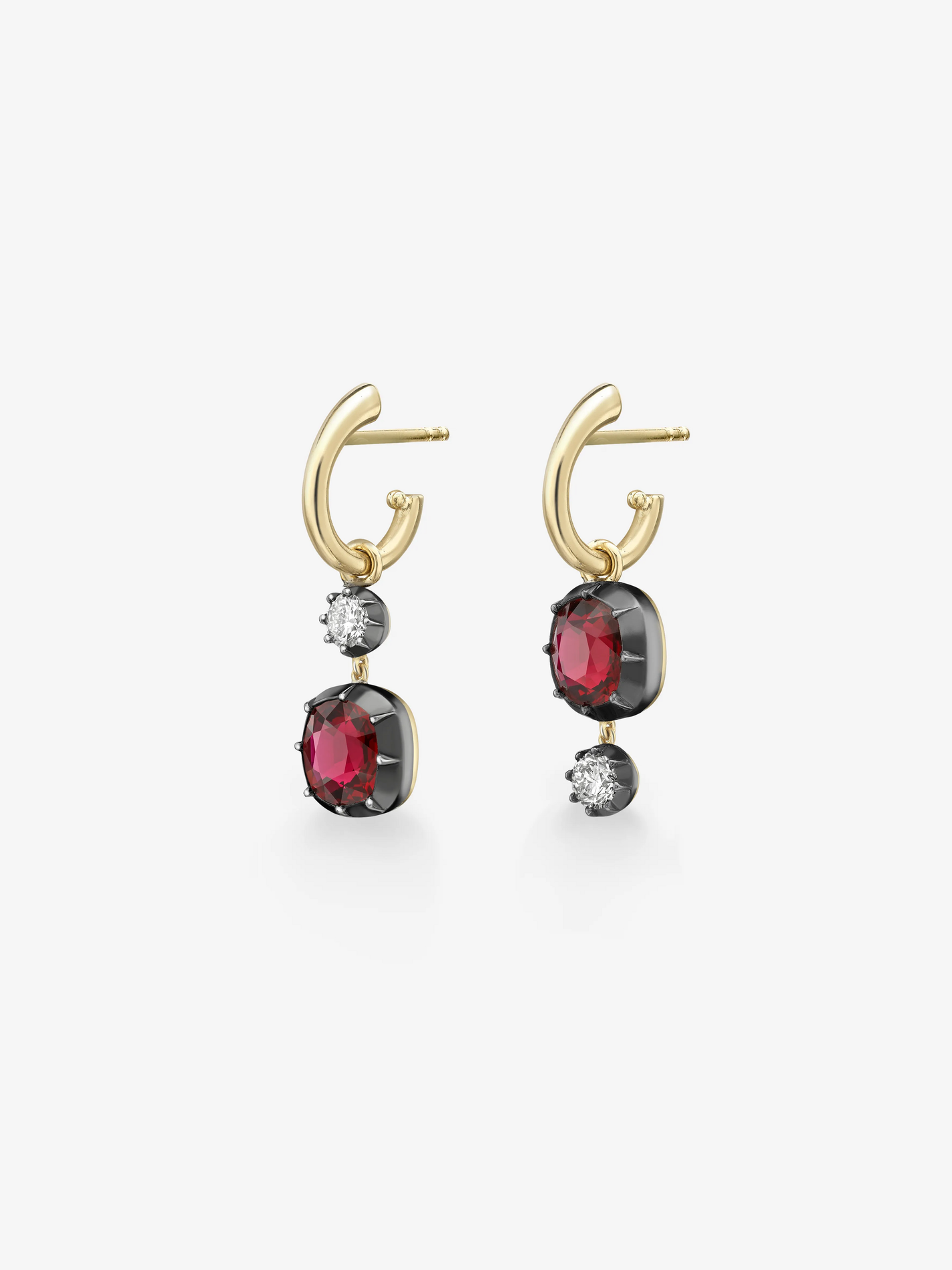 Gypsets - Asymmetric Cushion Ruby 2.08ct and 0.20ct Diamond