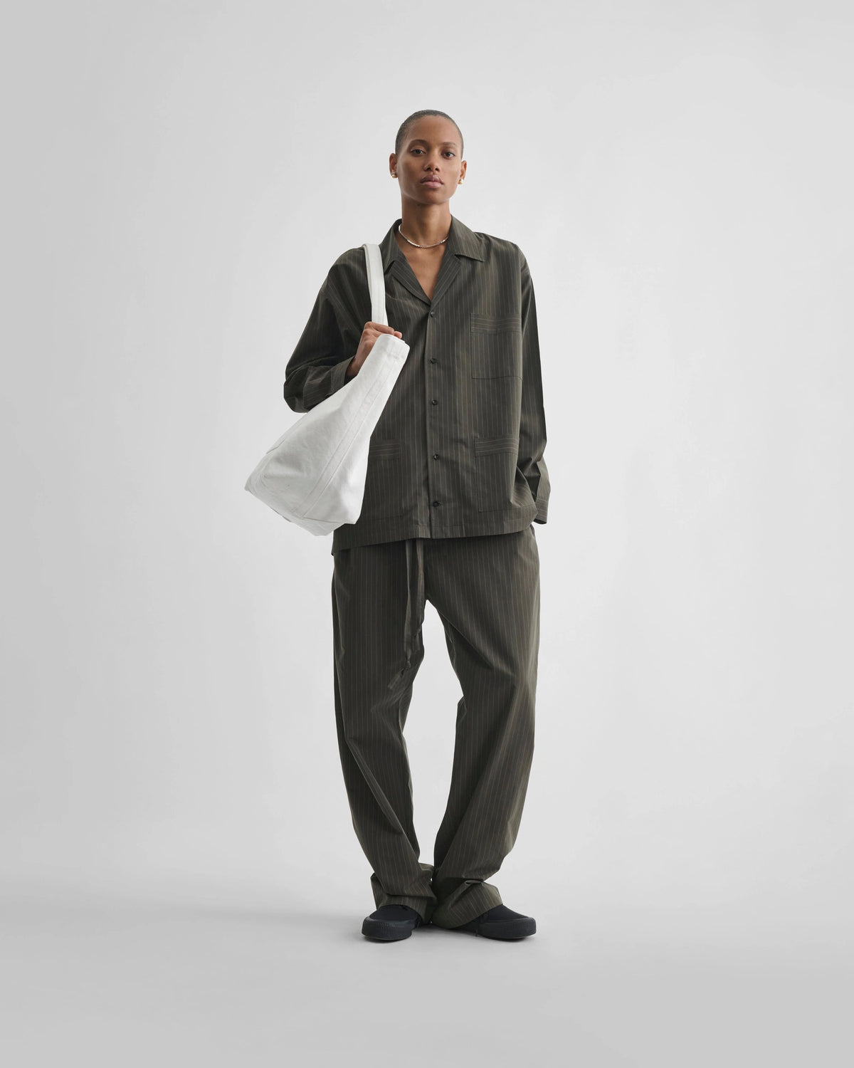 Pyjama Shirt - Dark Khaki
