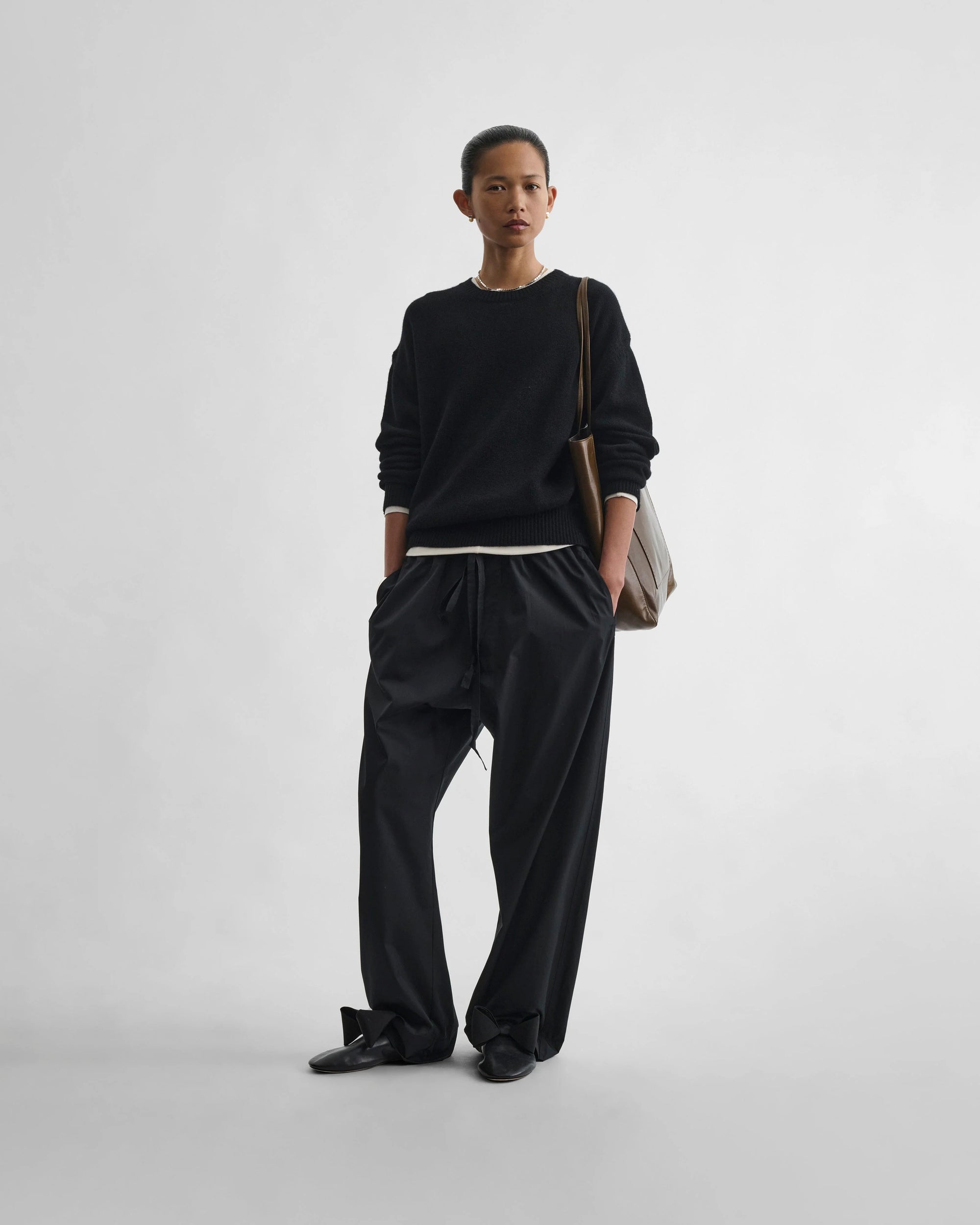 Drawstring Trousers - Black