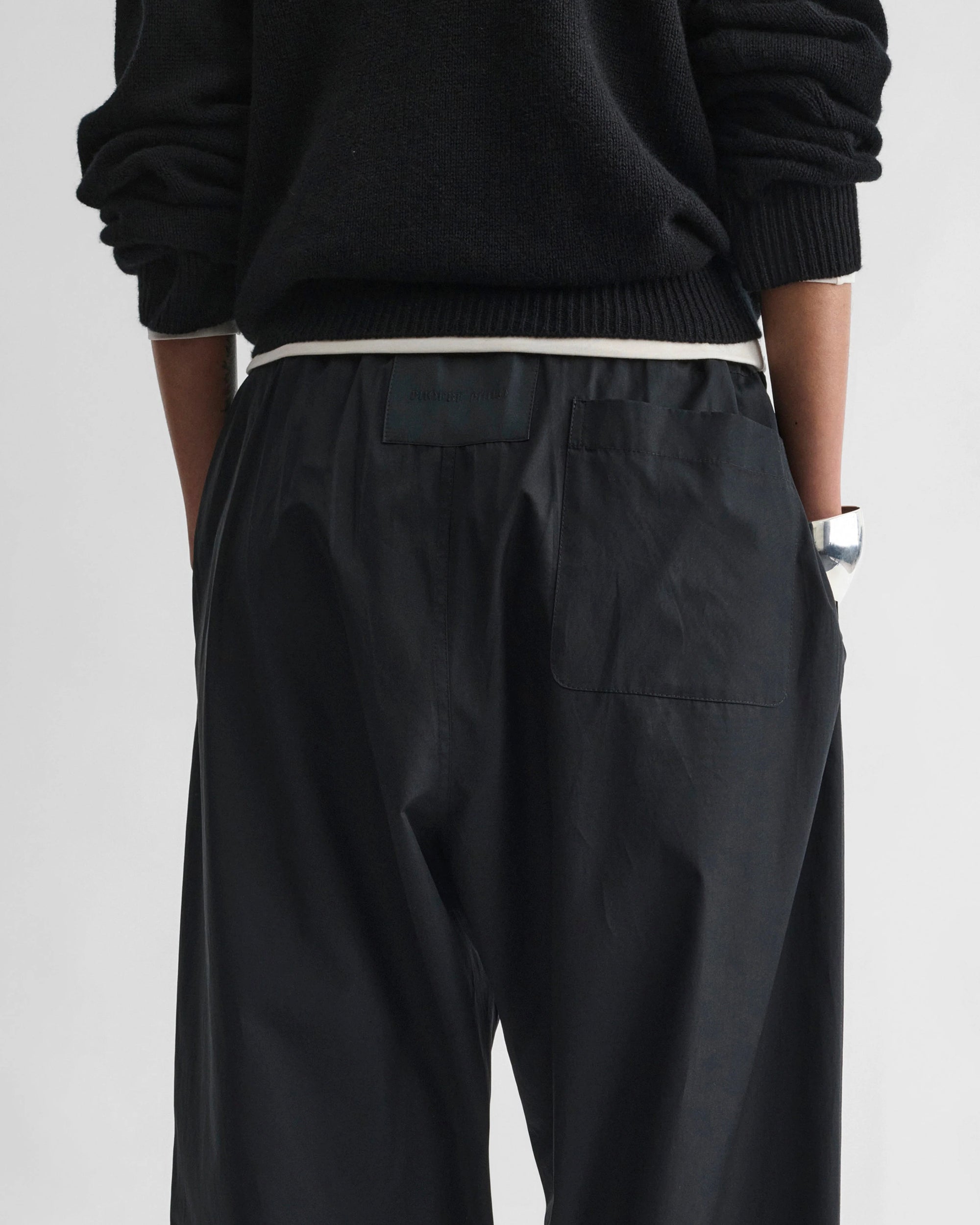Drawstring Trousers - Black