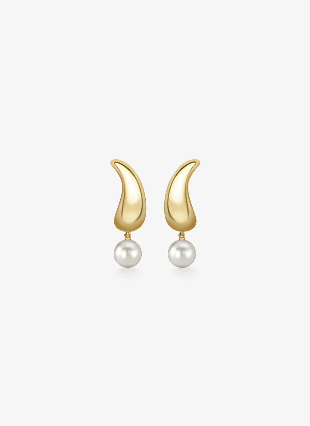 Earrings - Til Late YG & Pearl - Large