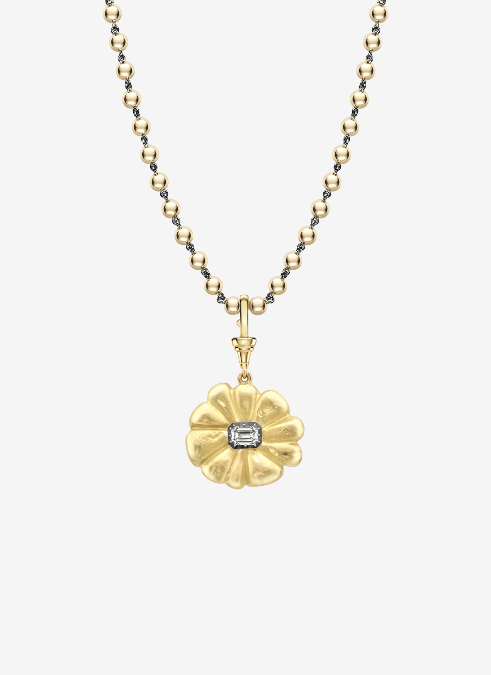 Pendant - Yellow Gold and Diamond Flower Power (Medallions)