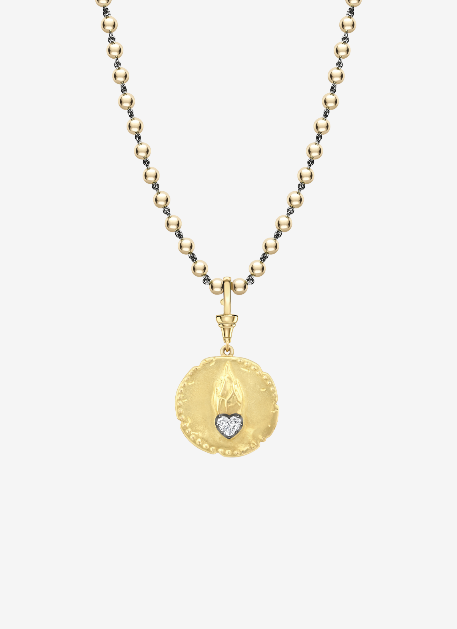 Pendant - Yellow Gold and Diamond Wild at Heart (Medallions)