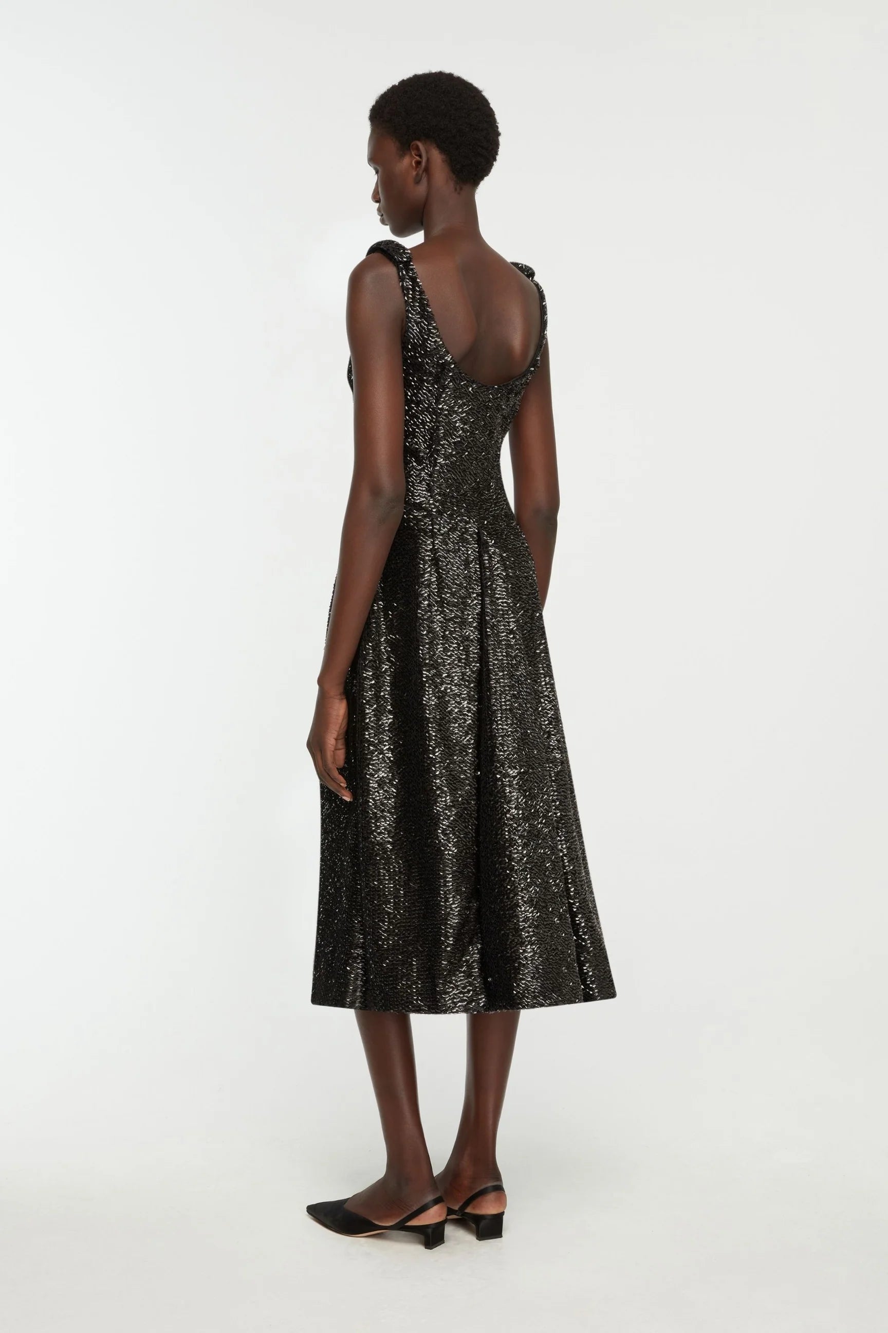 Tippini Dress in Black Sequin