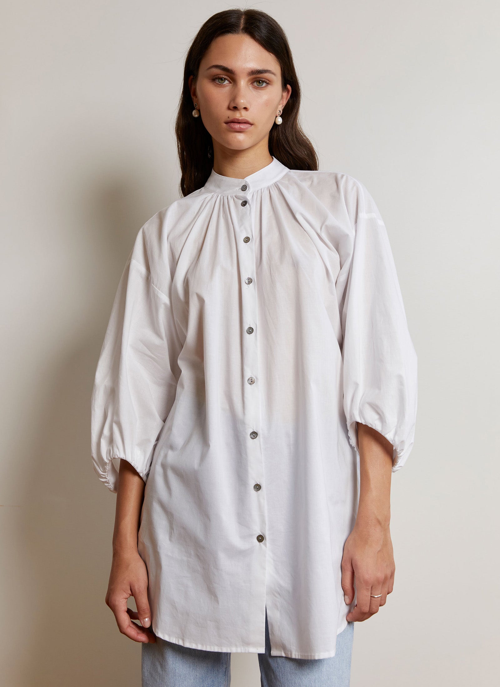 Long Everyday Shirt in White