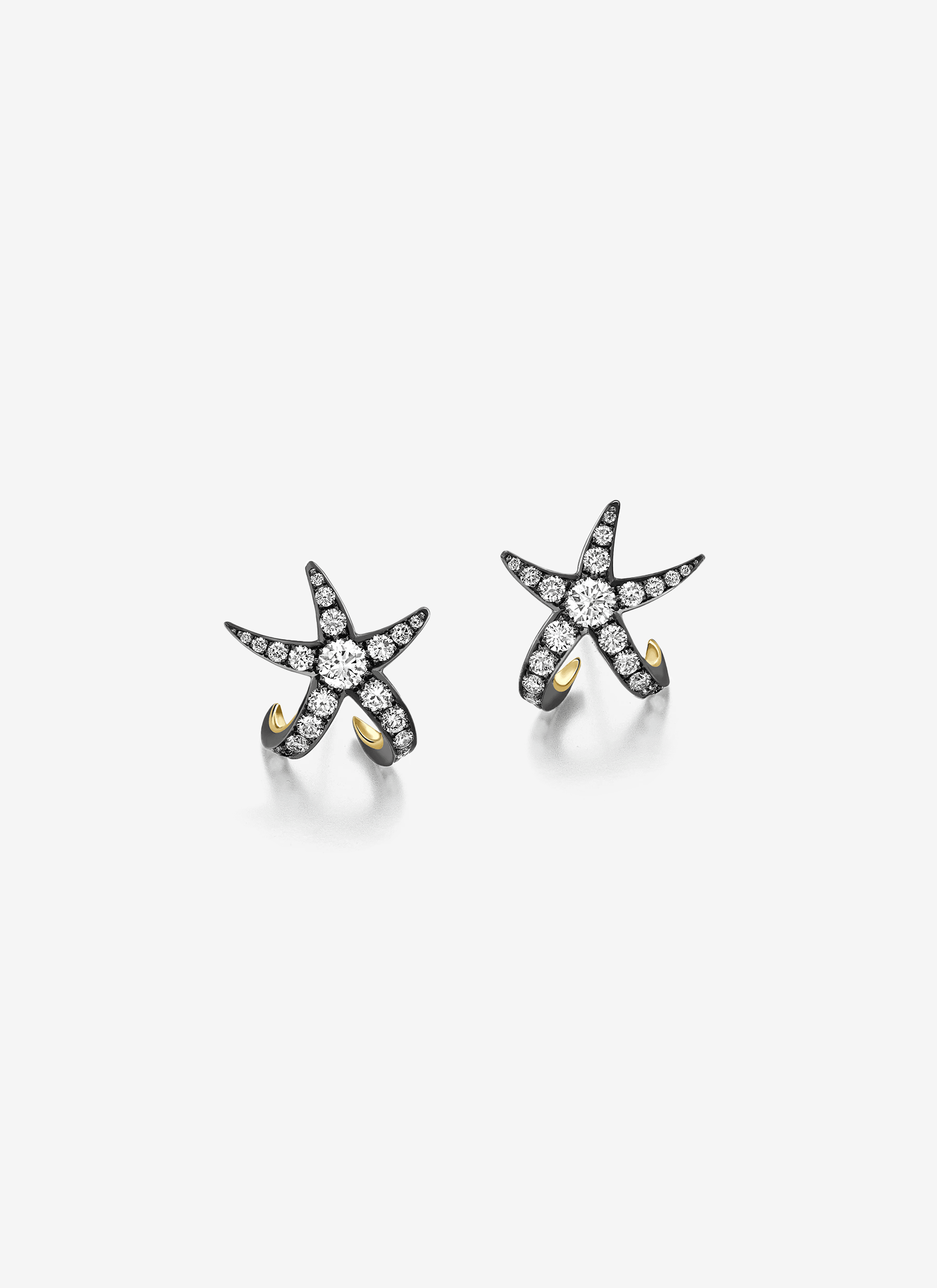 Earrings - Diamond Starfish Studs