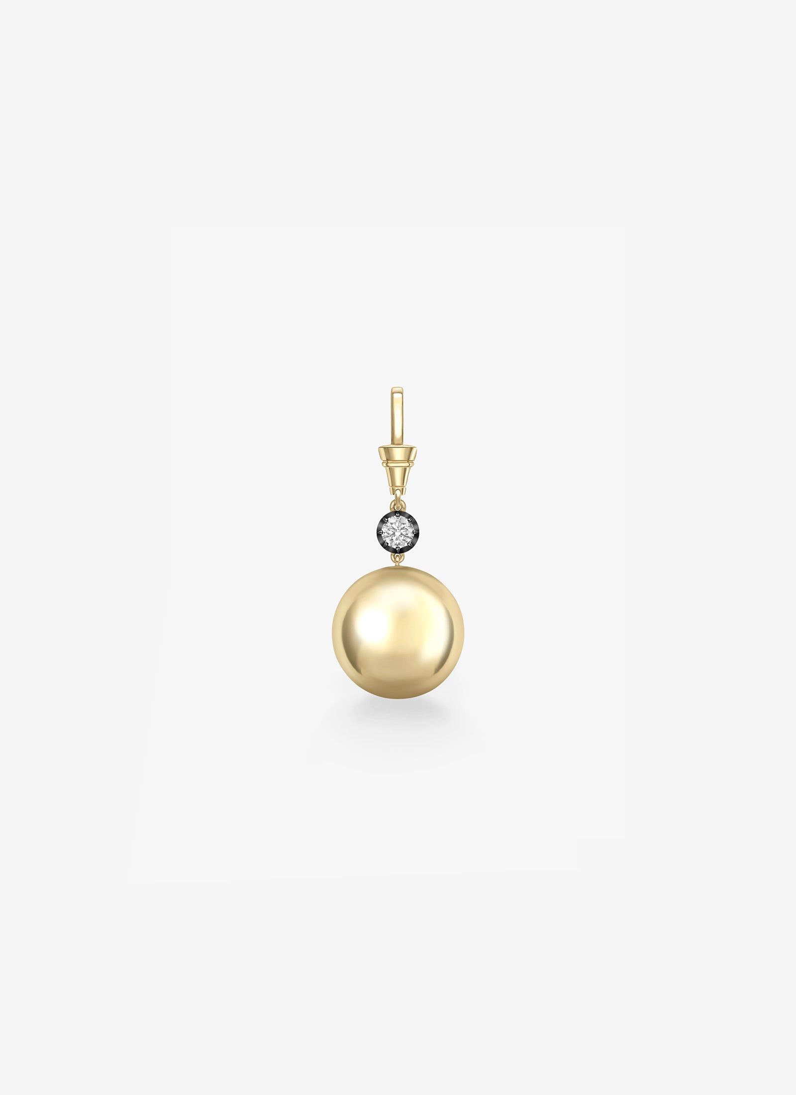 Pendant - Yellow Gold and 0.40ct Diamond Sphere (Orbit)