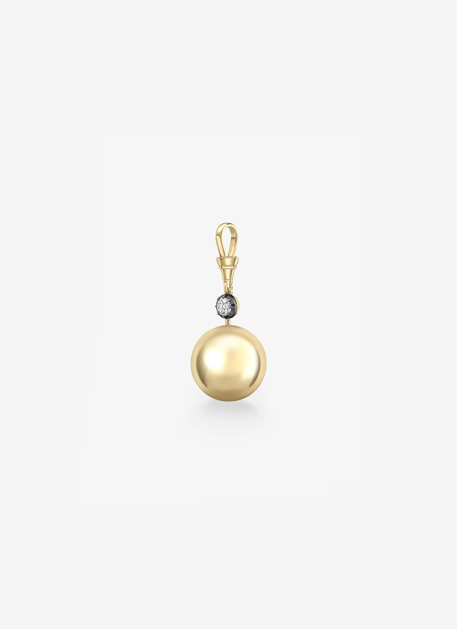 Pendant - Yellow Gold and 0.40ct Diamond Sphere (Orbit)