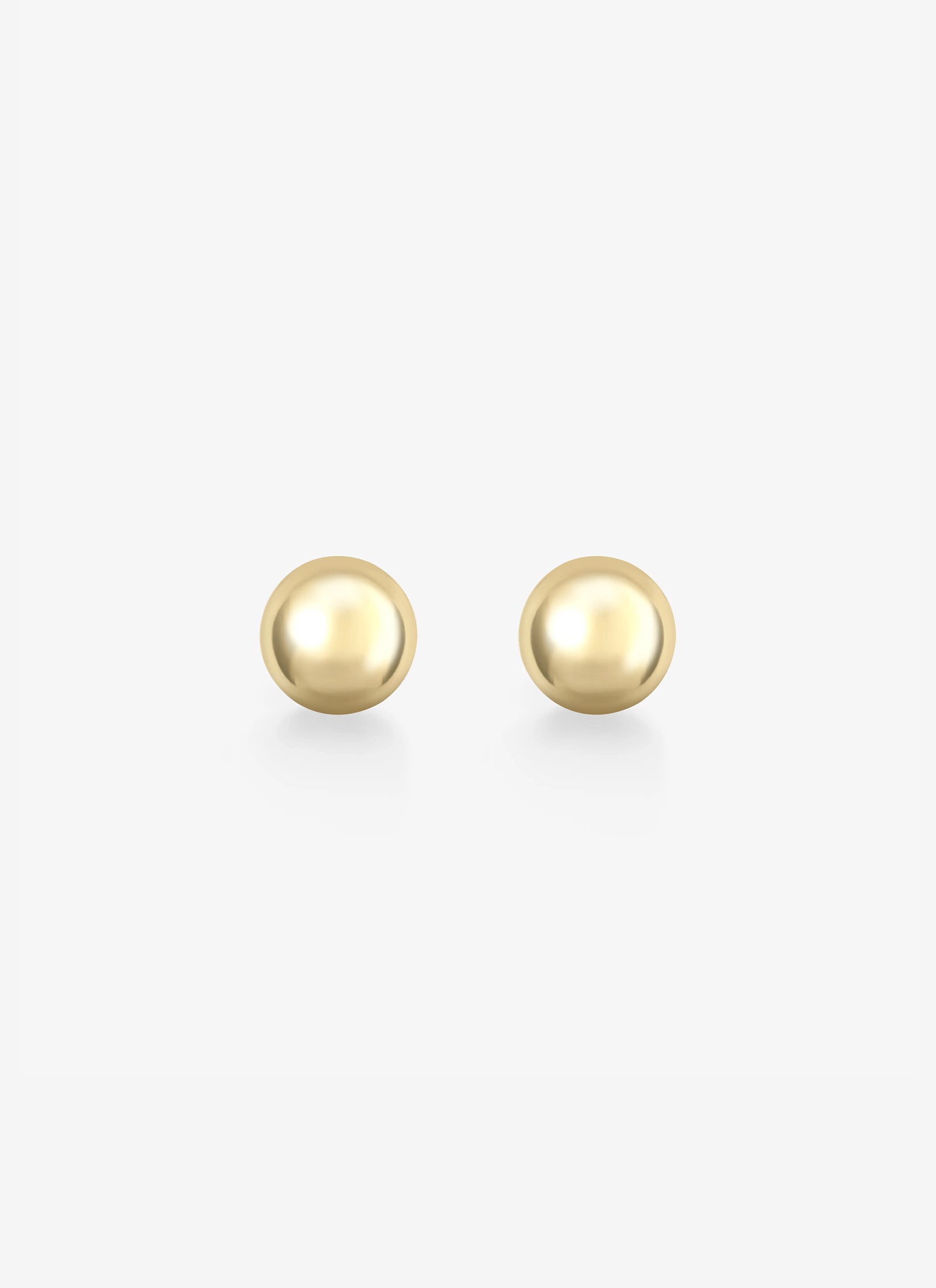 Earrings - Yellow Gold Small Sphere Studs (Orbit)