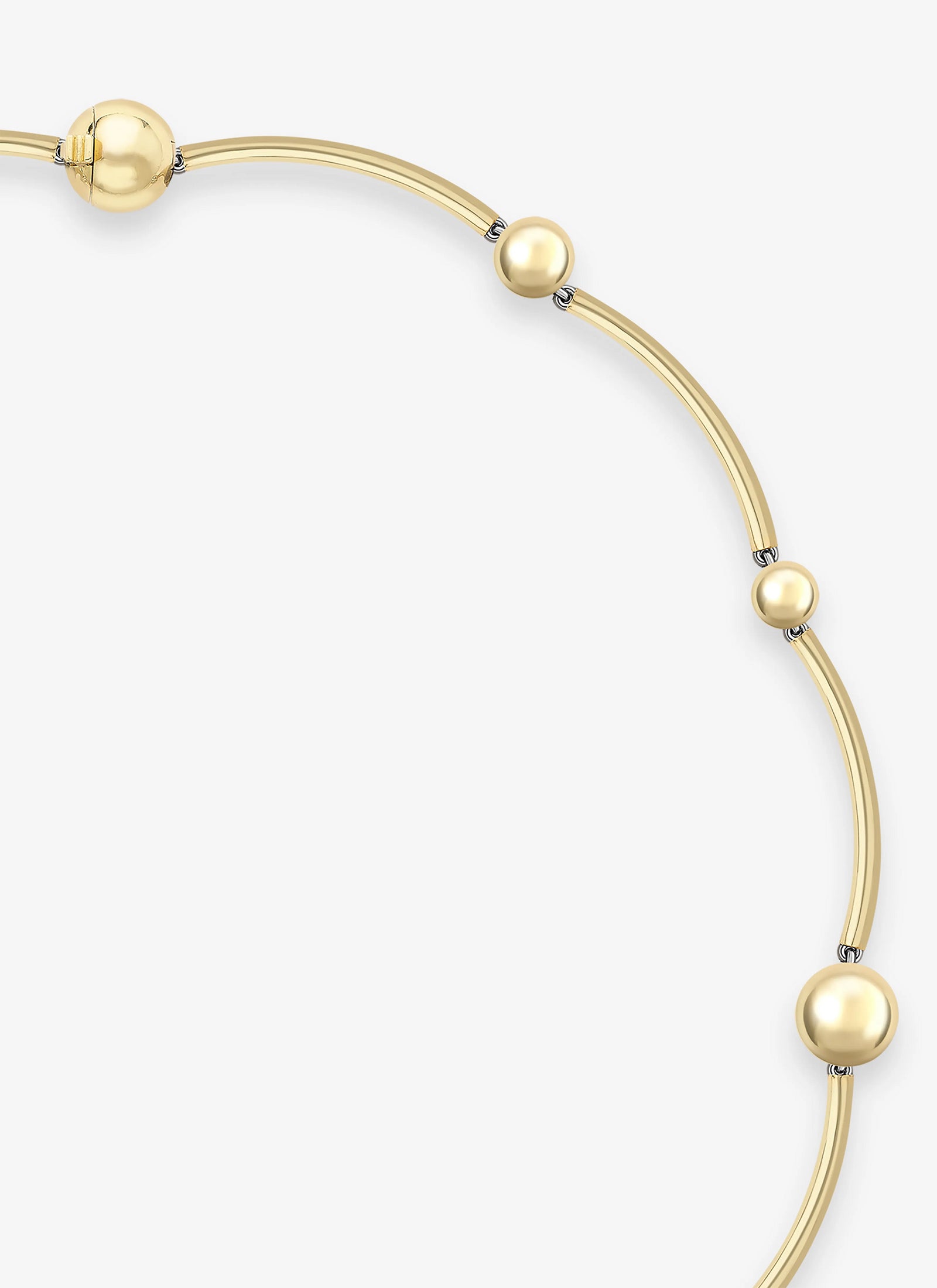 Necklace - Yellow Gold Sphere and 0.50ct Diamond (Orbit)