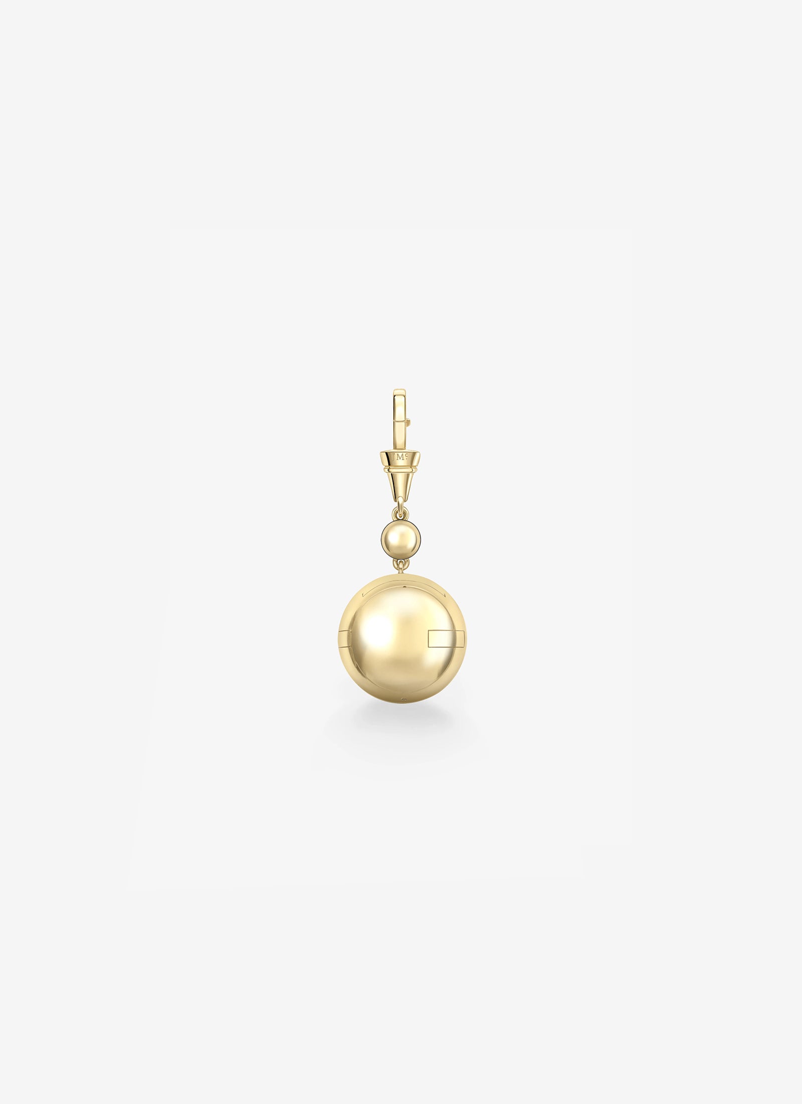 Pendant - Yellow Gold and 0.40ct Diamond Sphere Locket (Orbit)