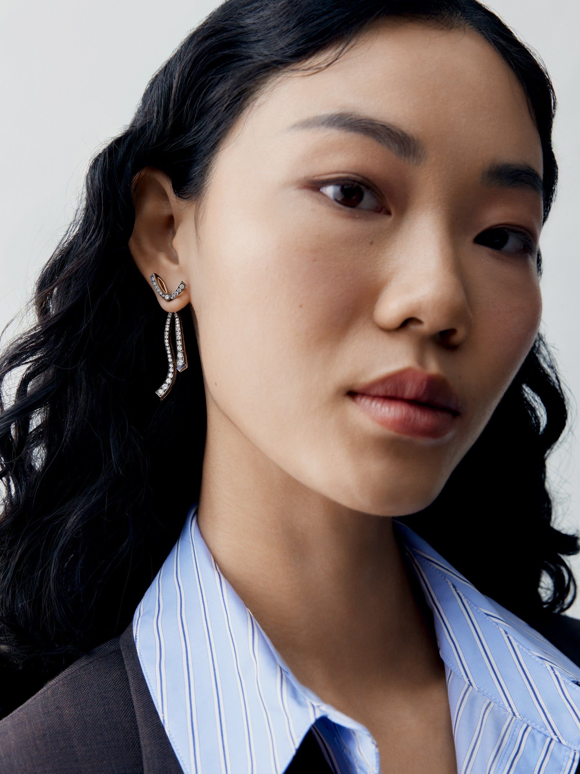 Earrings - Diamond Bow & Ribbon
