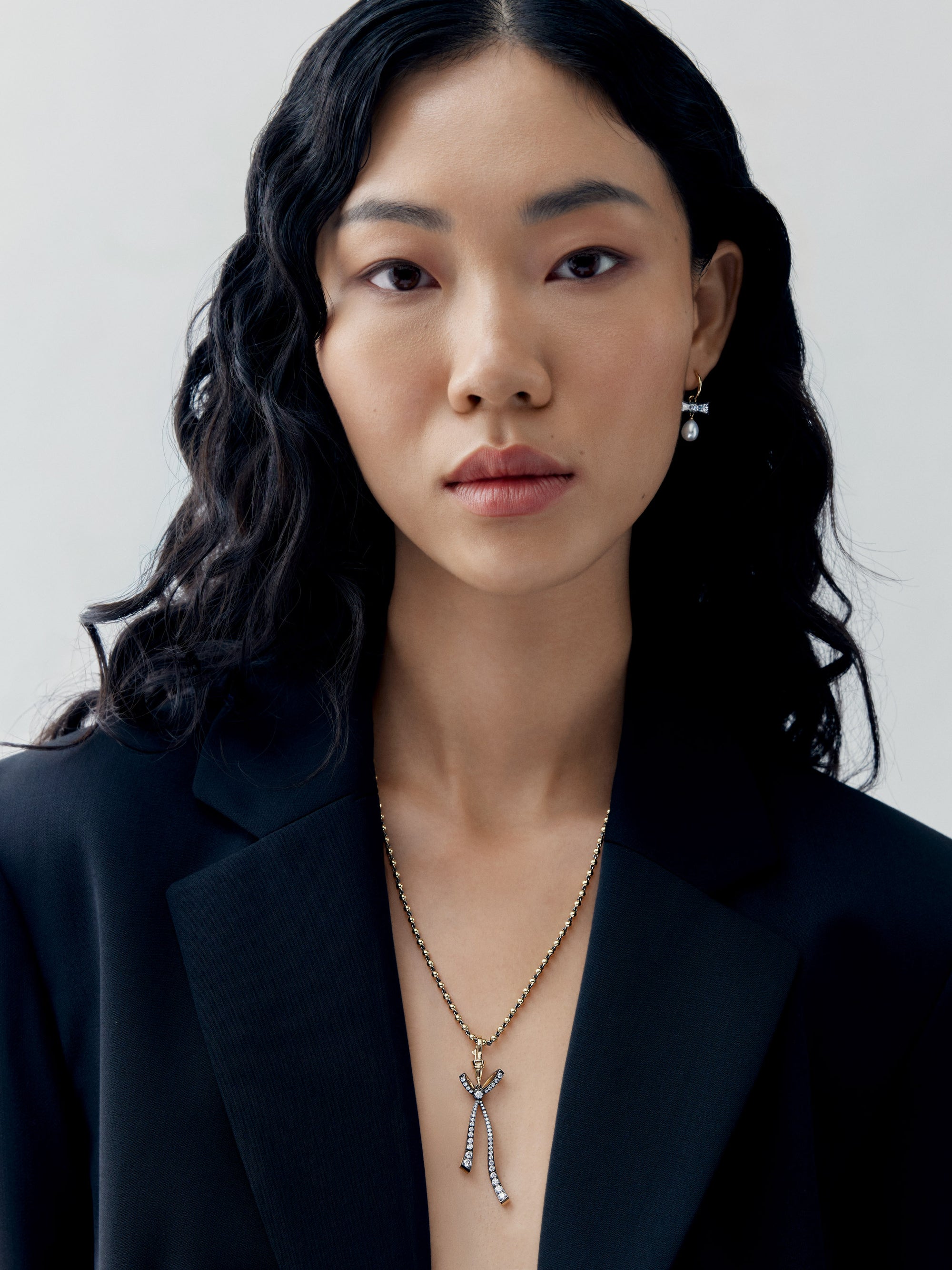 Pendant - Bow Diamond Ball n' Chain