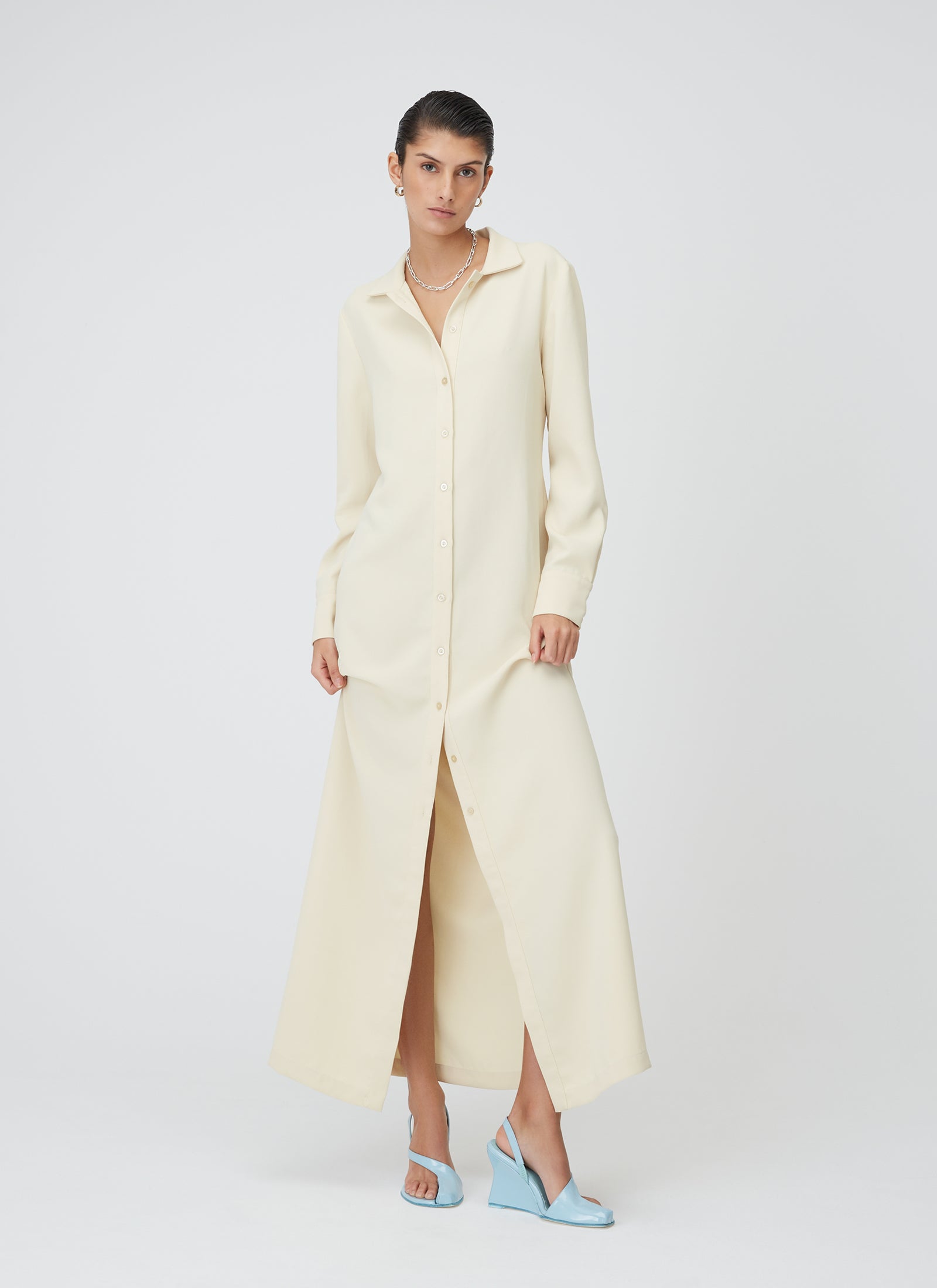 Gwyneth Shirt Dress - Butter