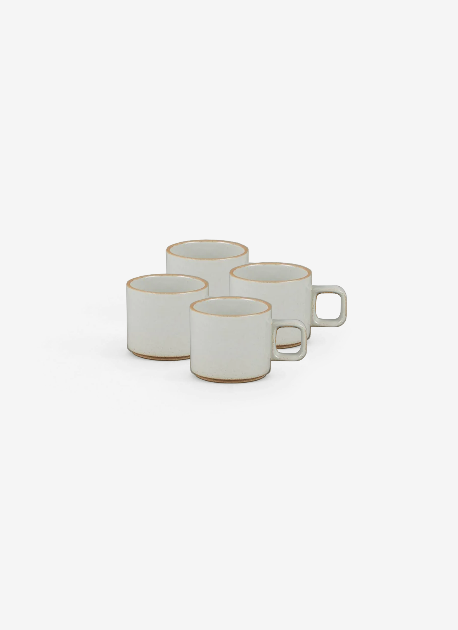 Small Grey Mugs - Set Of 4