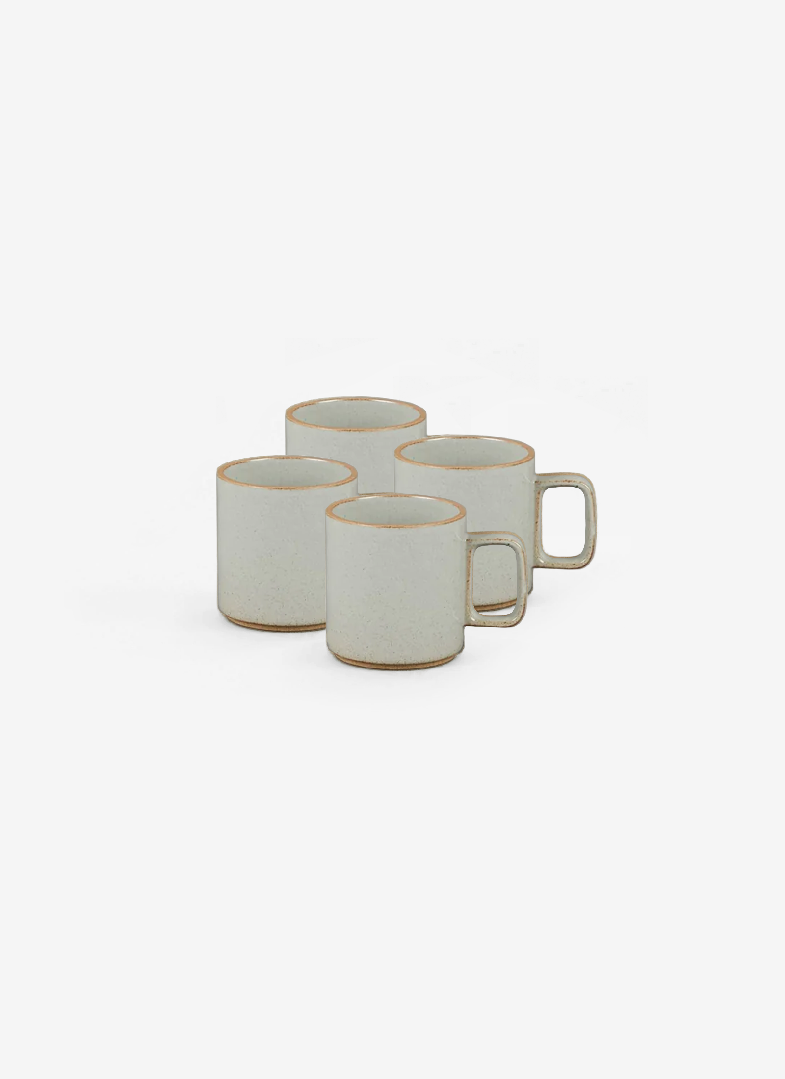 Large Grey Mugs - set of 4