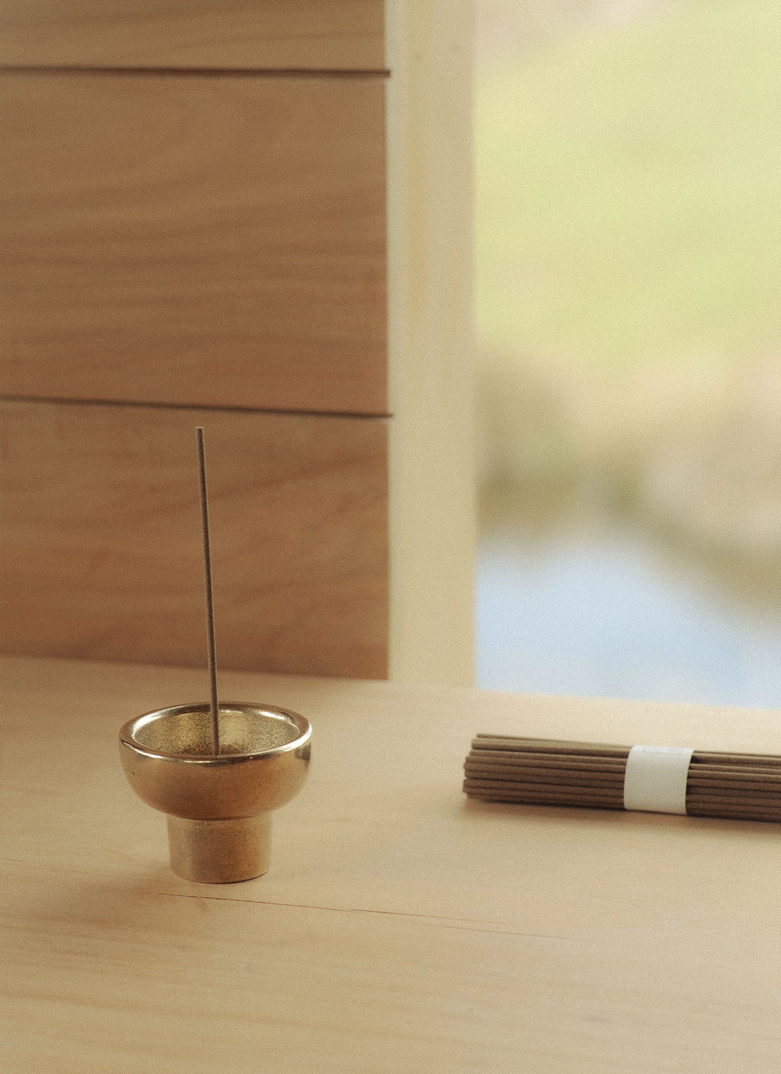 Incense Burner in Bronzed Brass