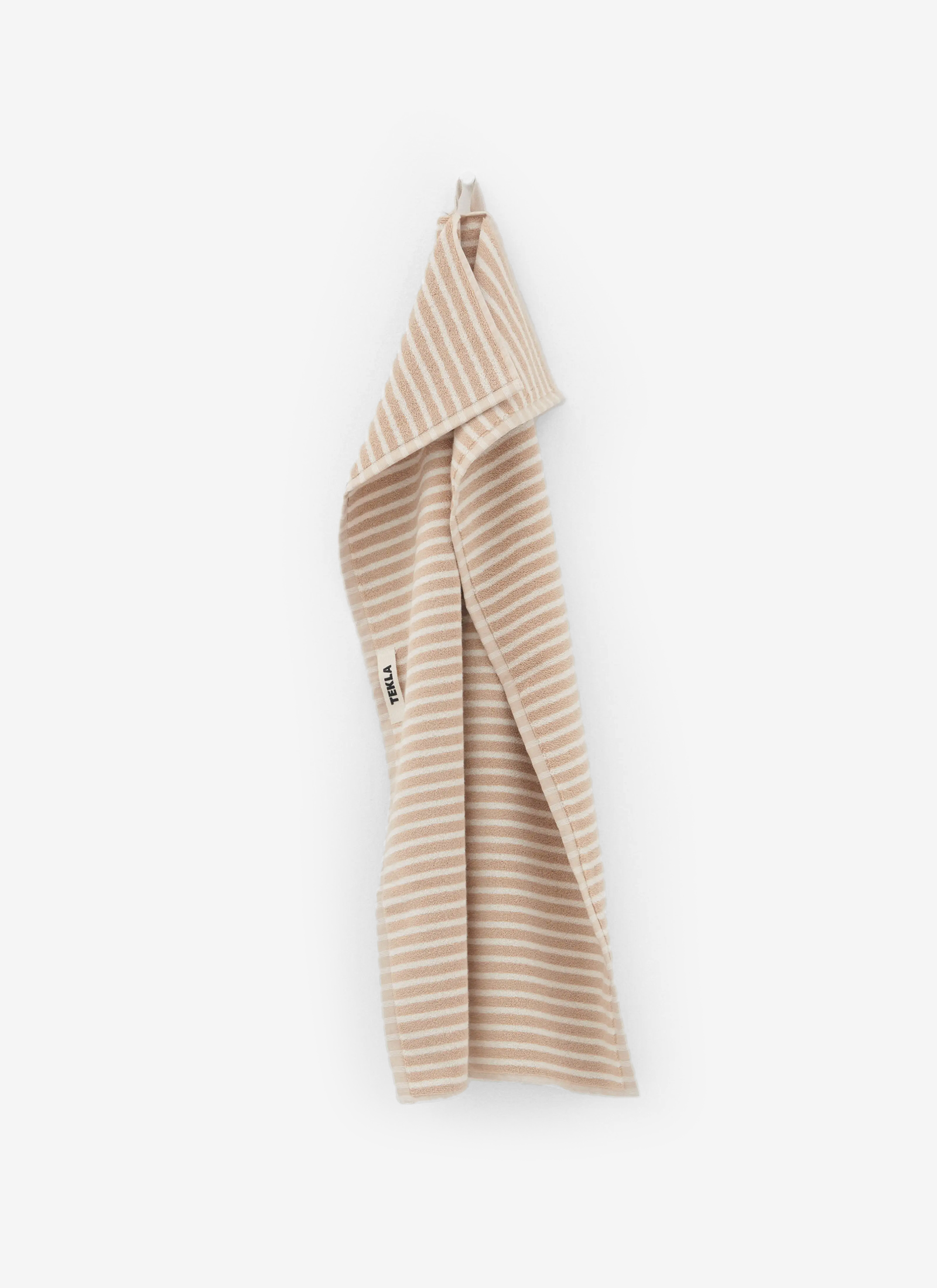 Organic Cotton Towels - Ivory/Sienna Stripes