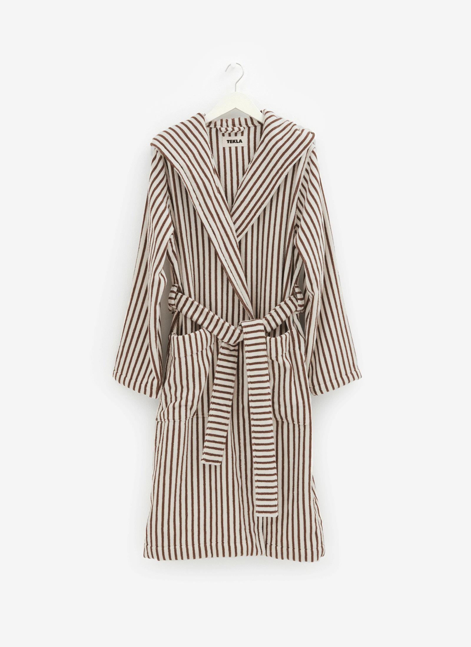 Hooded Bathrobe - Kodiak Stripe