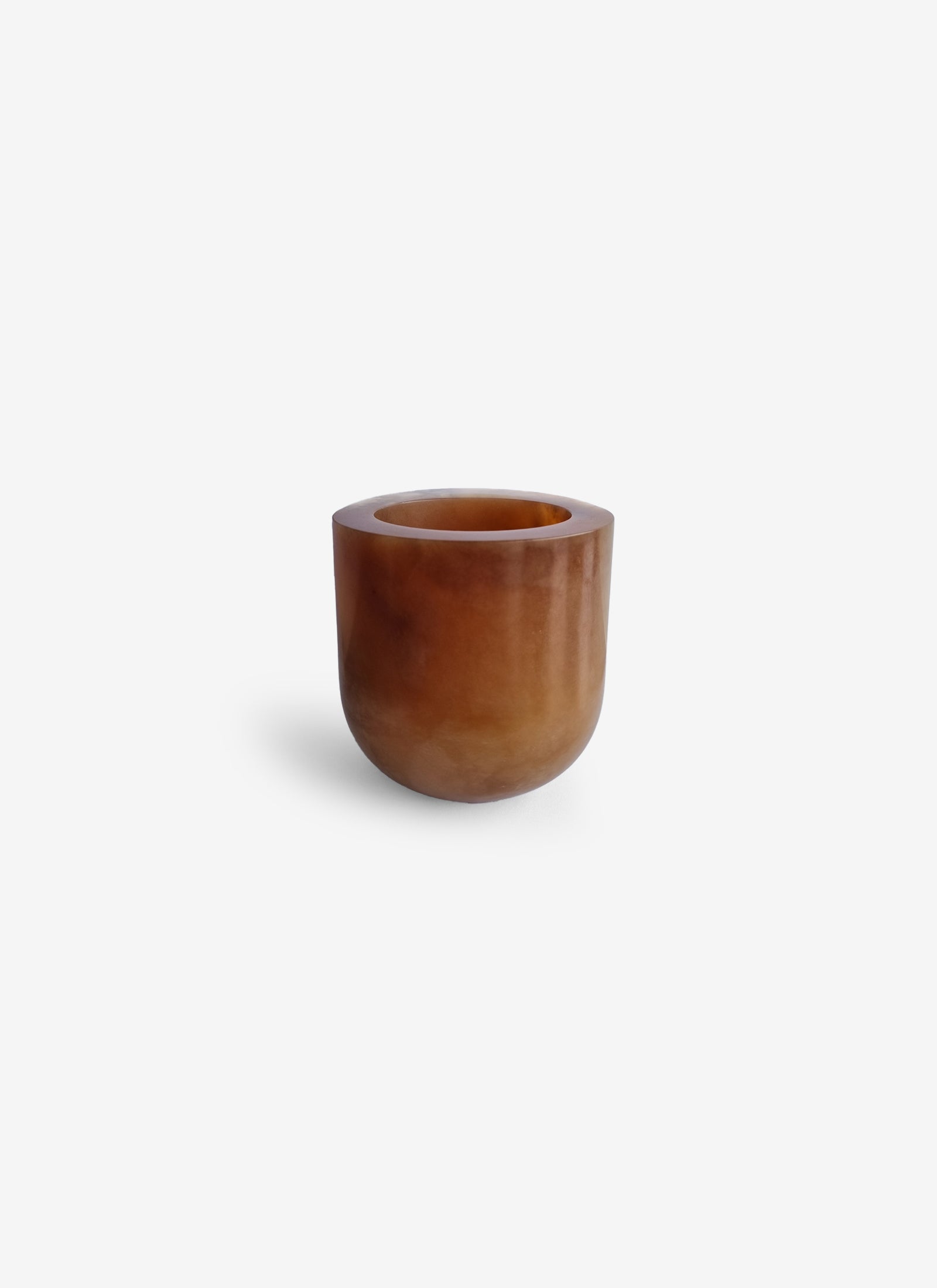 Luce Tealight Large - Tabac Alabaster