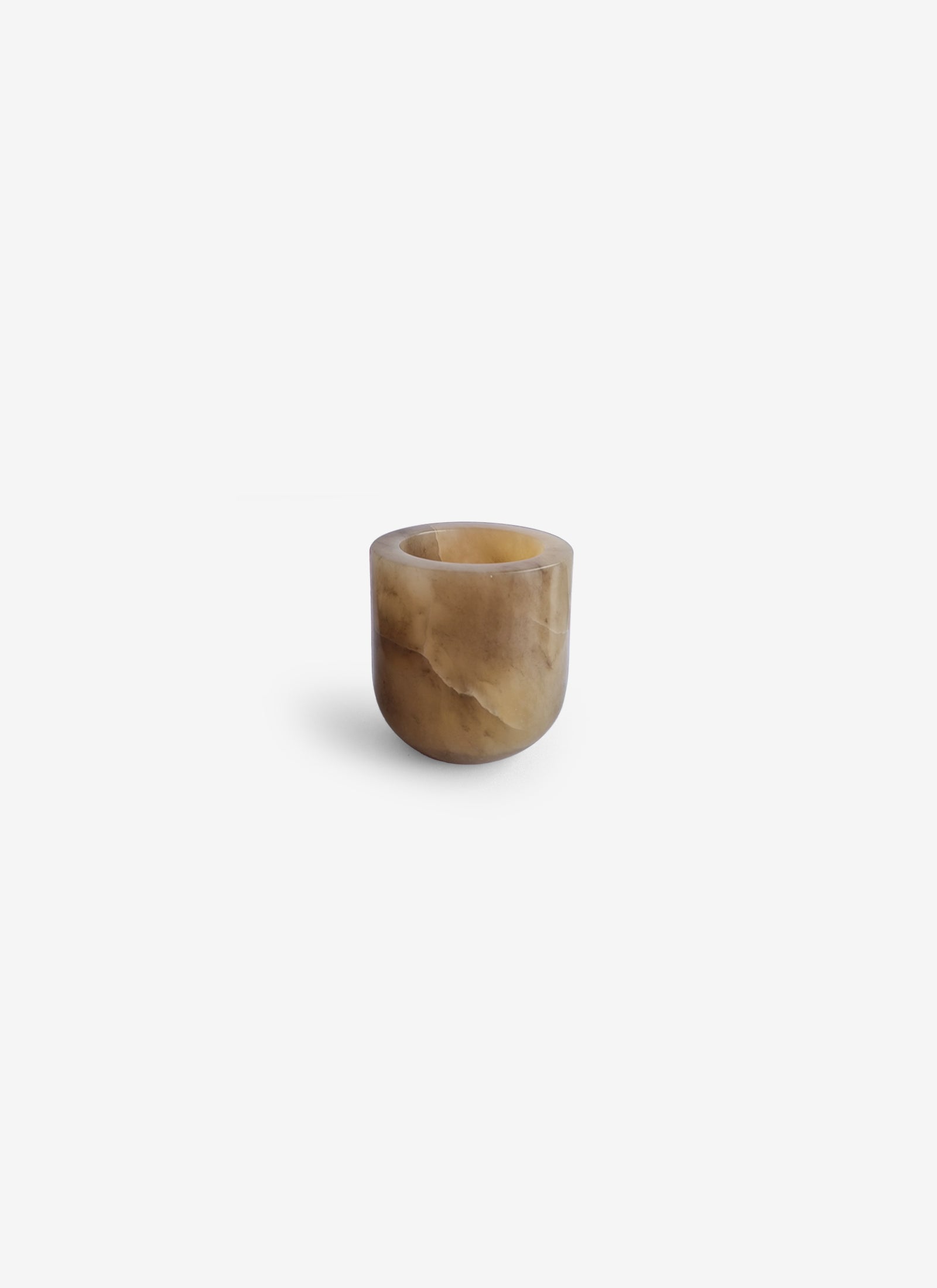 Luce Tealight Medium - Tabac Alabaster