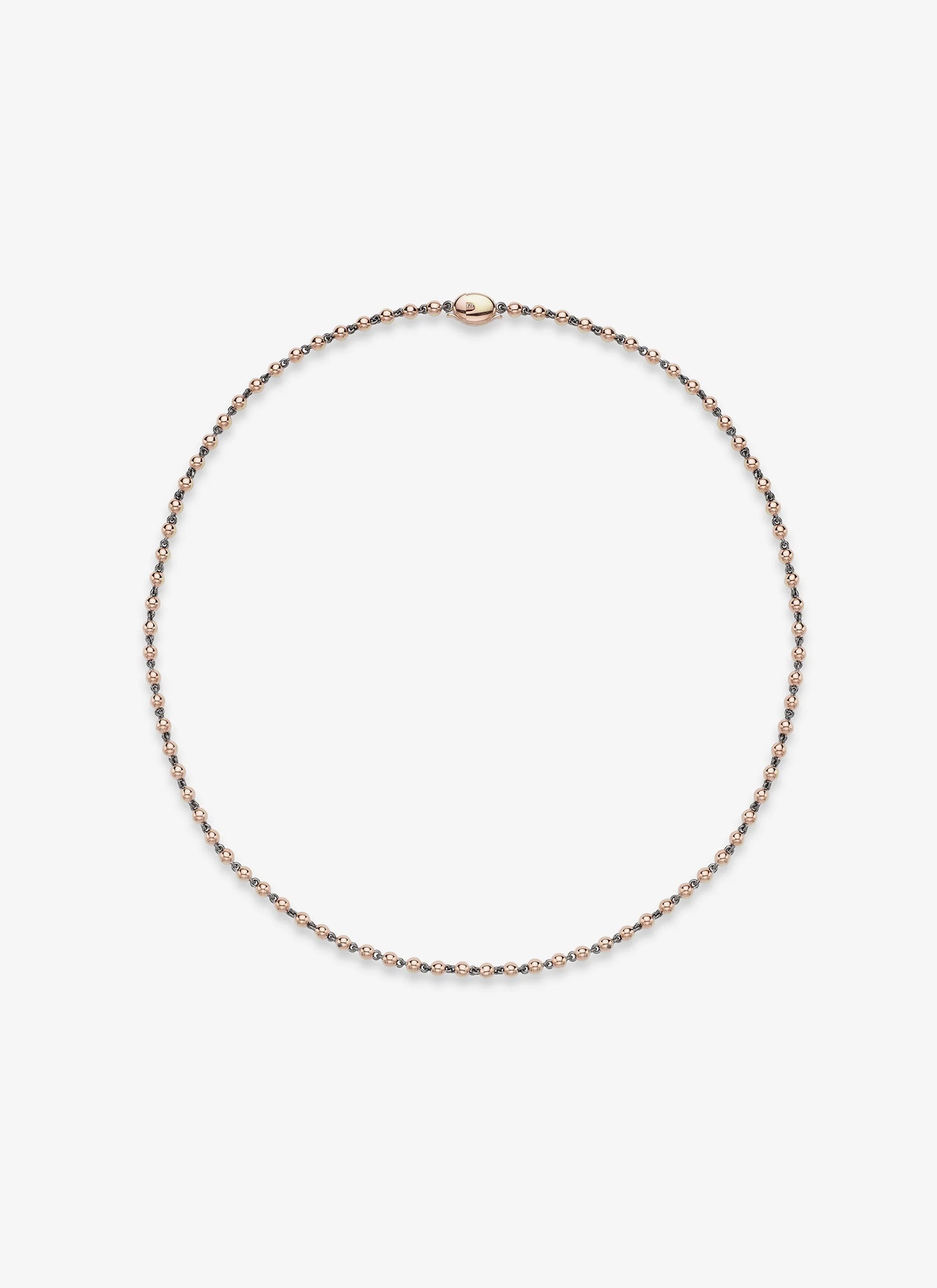 Micro Ball n Chain - 18" Rose Gold Necklace
