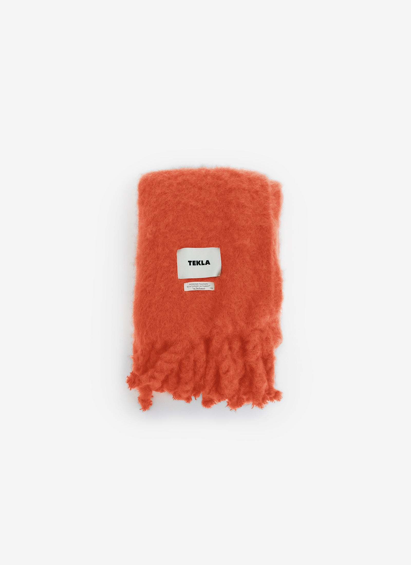 Le Corbusier Mohair Blanket - Orange Vif