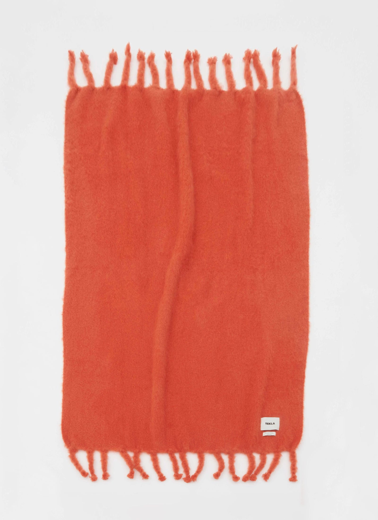 Le Corbusier Mohair Blanket - Orange Vif