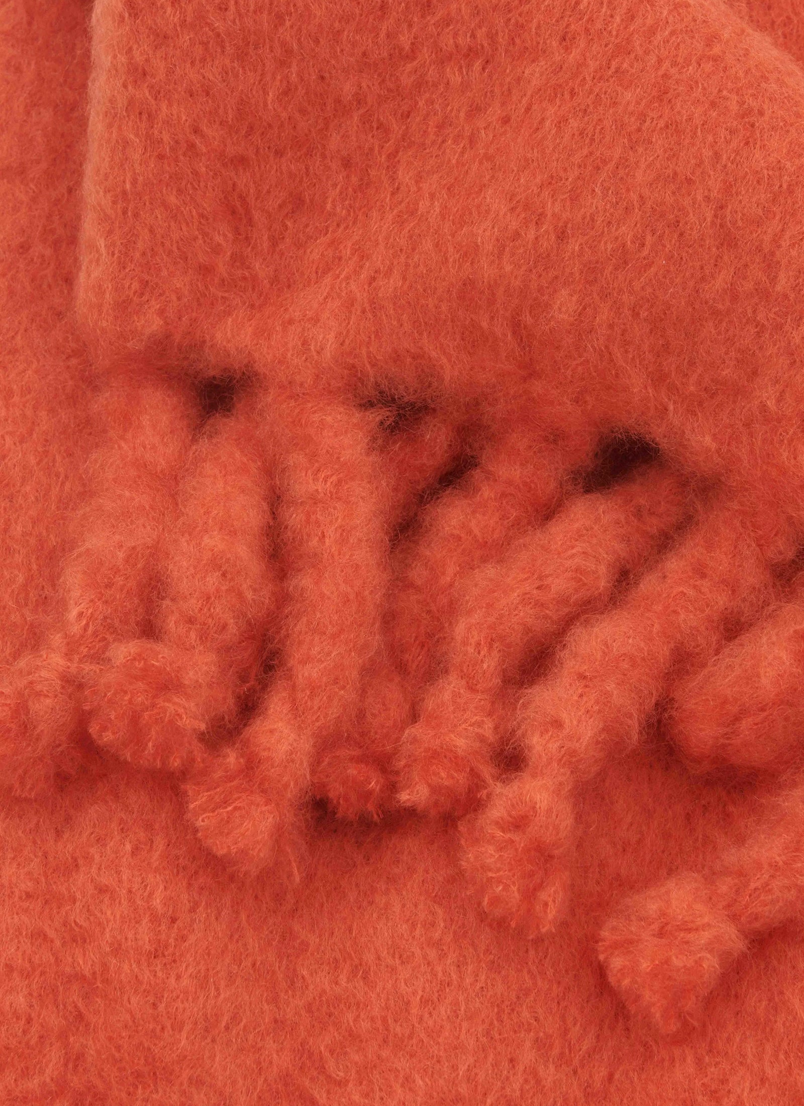 Le Corbusier Mohair Blanket - Orange Vif