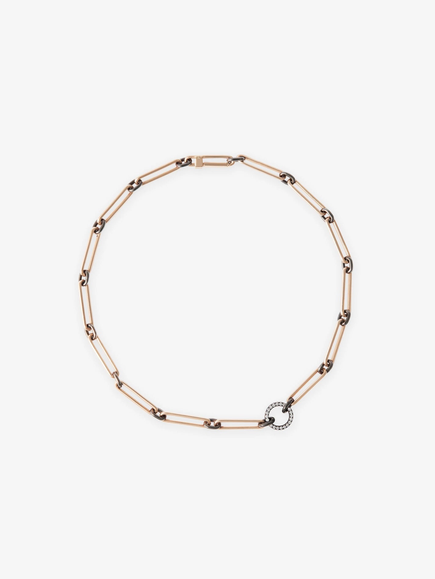 Gem Clip Short Diamond Necklace