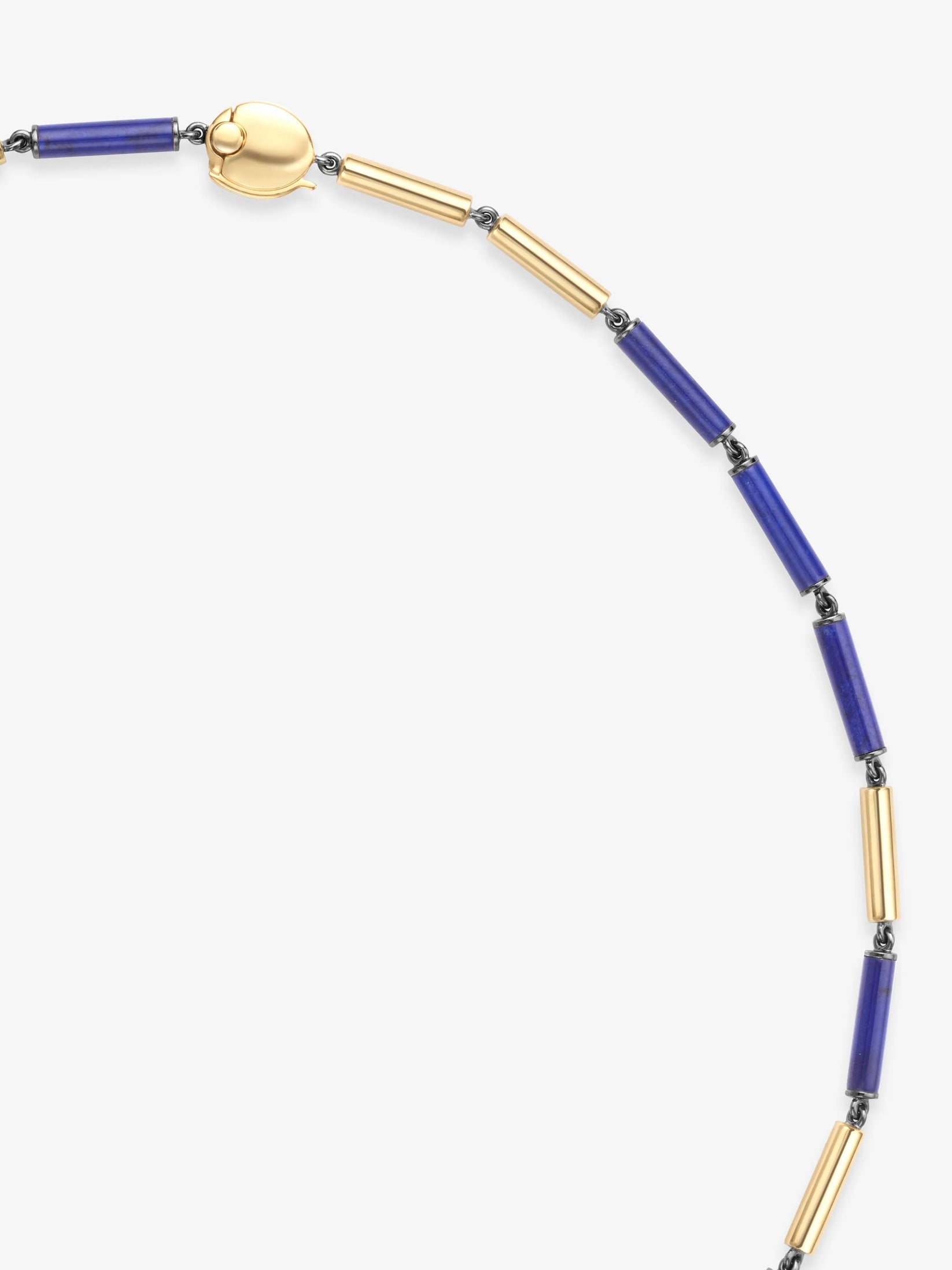 Necklace - Lapis, Diamond & Gold 16" (Medallions)