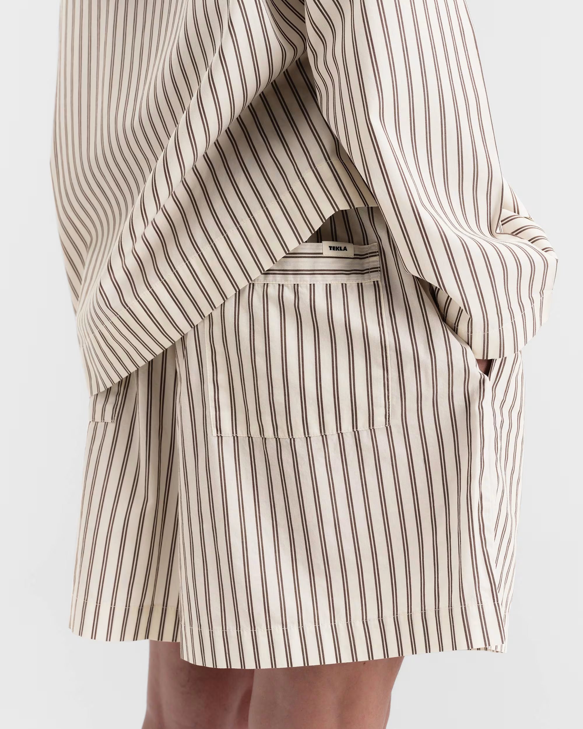 Poplin Sleep Shorts - Hopper Stripes