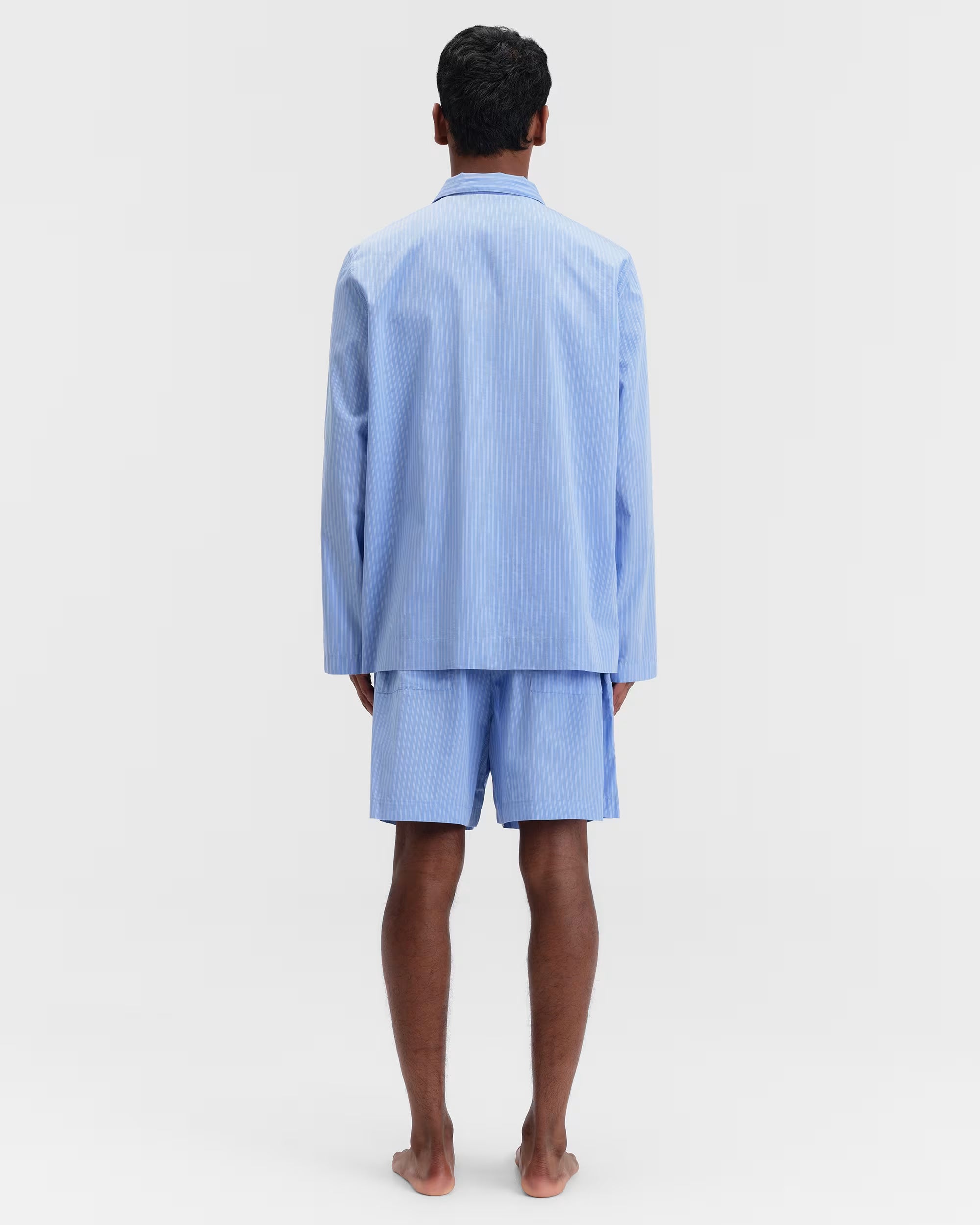 Poplin Sleep Shorts - Pin Stripes