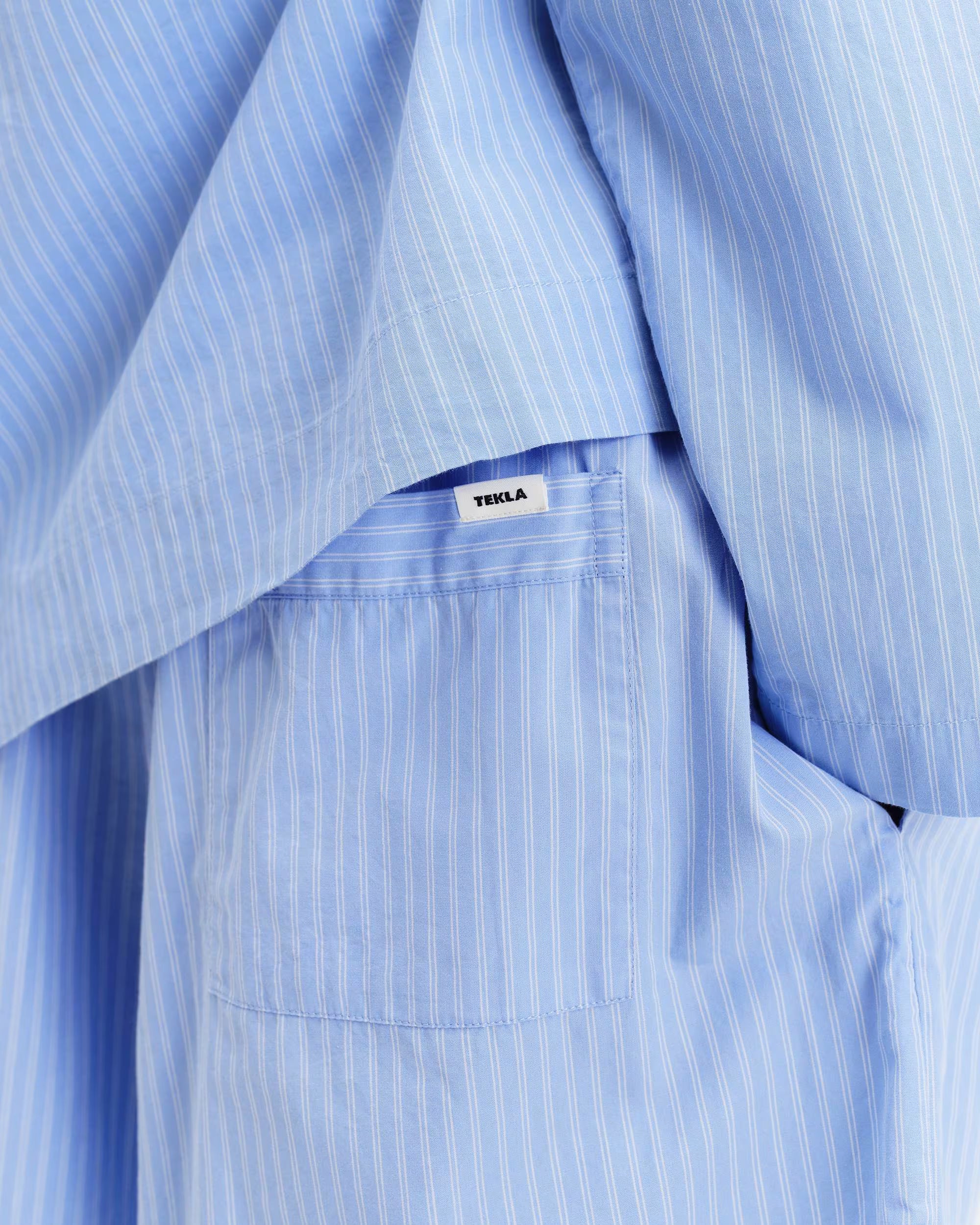 Poplin Sleep Shorts - Pin Stripes