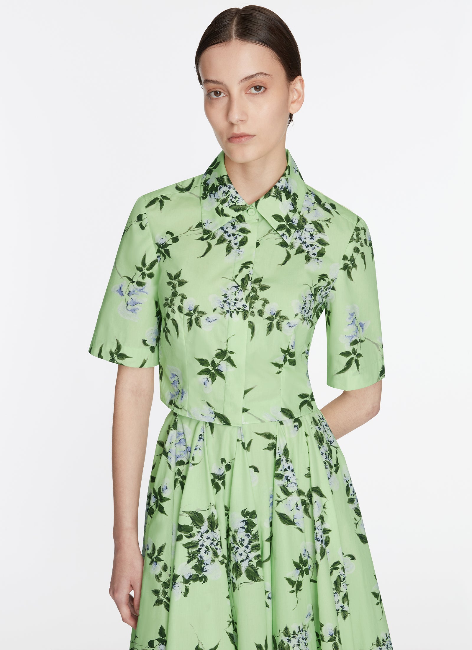 Natalie Top - Green/Lilac