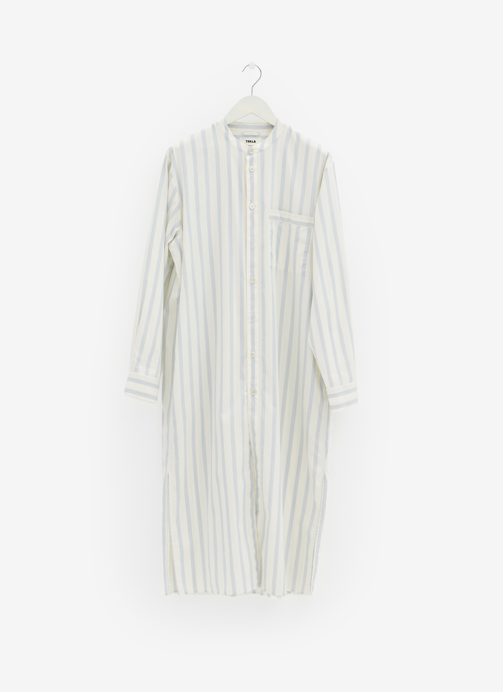 Poplin Night Shirt / Kaftan - Needle Stripes