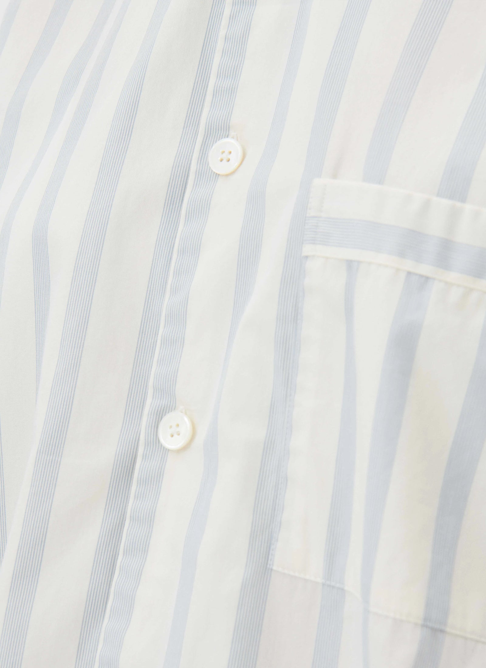 Poplin Sleep Shirt - Needle Stripes