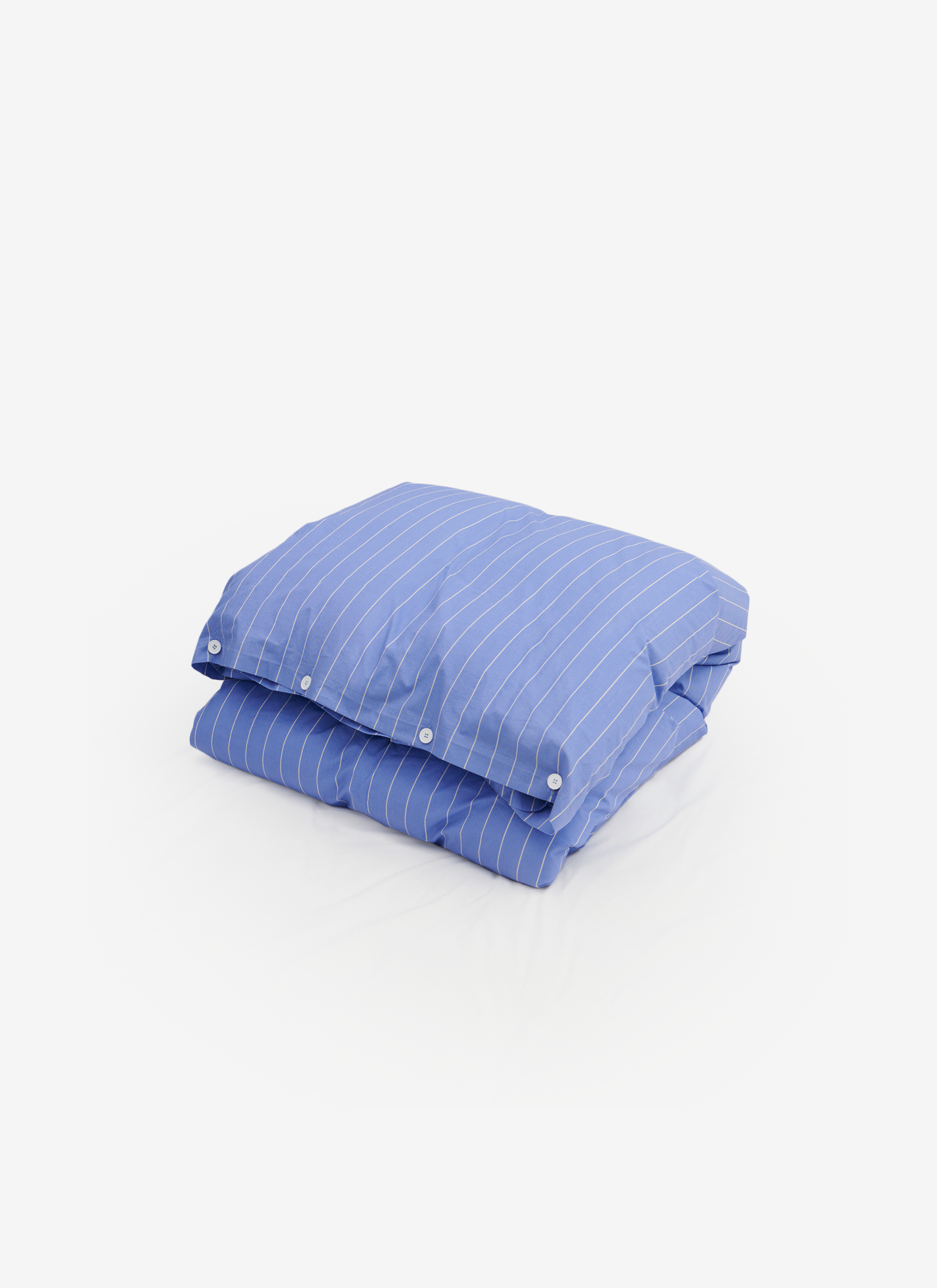 Duvet Cover in Clear Blue Stripes