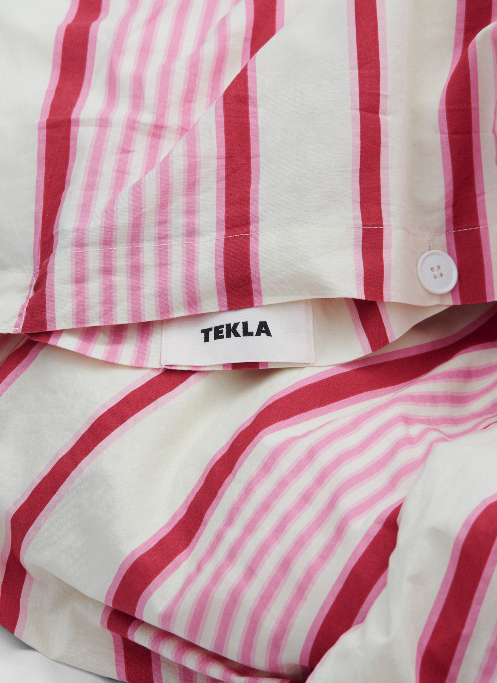 Pillowcases in Pink Mattress Stripes