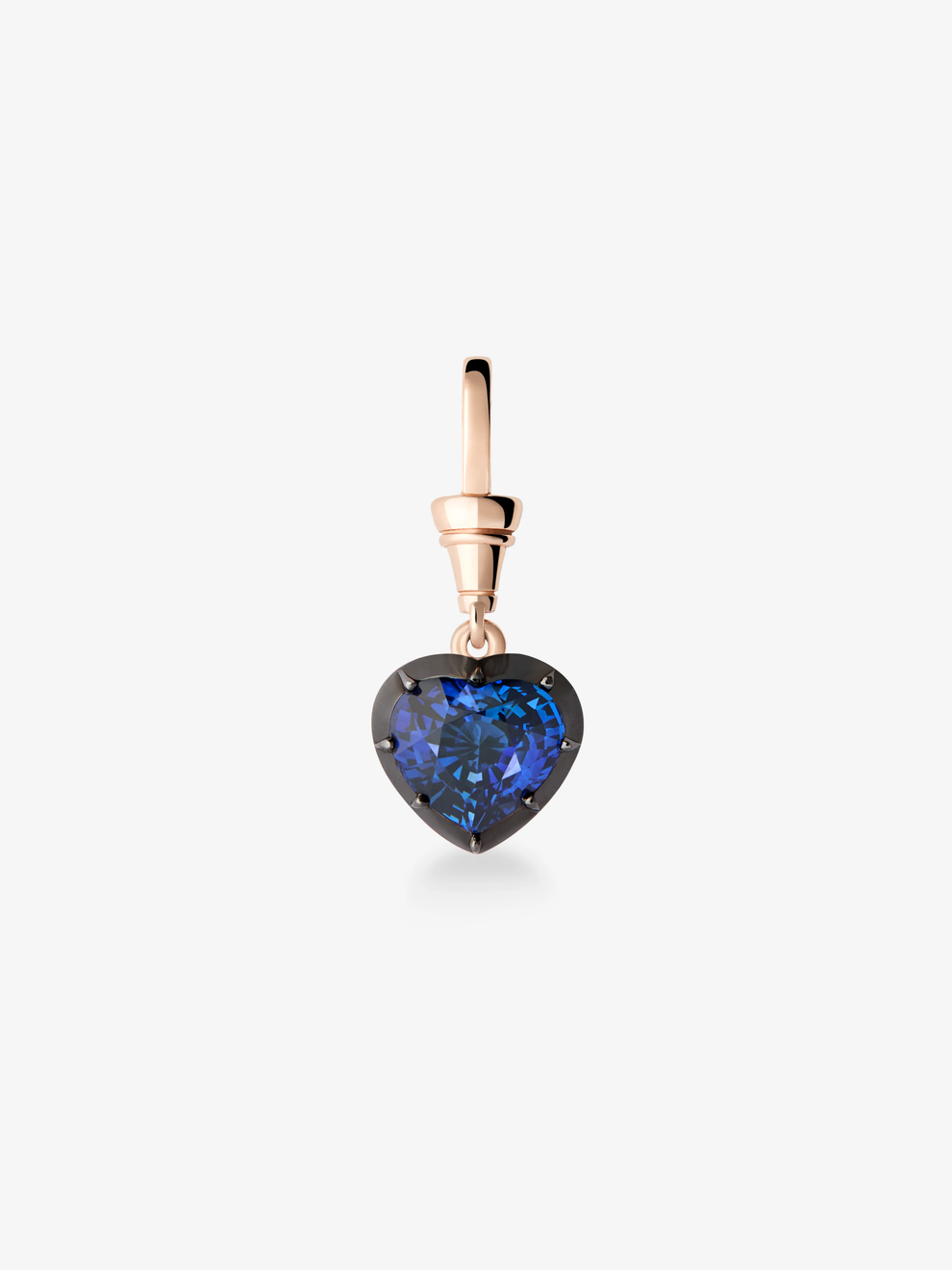 Ball n Chain Pendant - Sapphire Heart Shaped 3.36ct